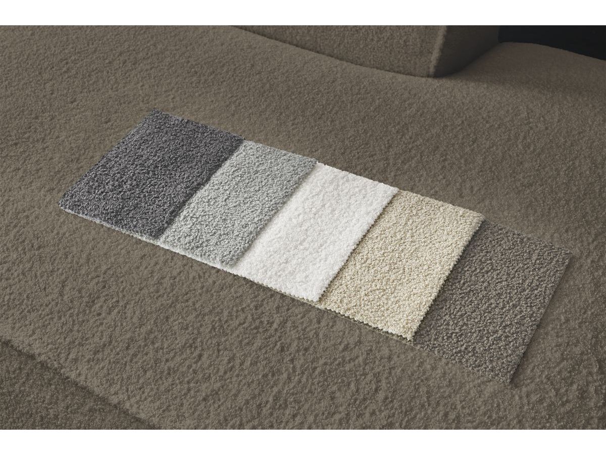 Bobochic Megeve Wohnlandschaft Bouclé-Stoff Braun Ecke links