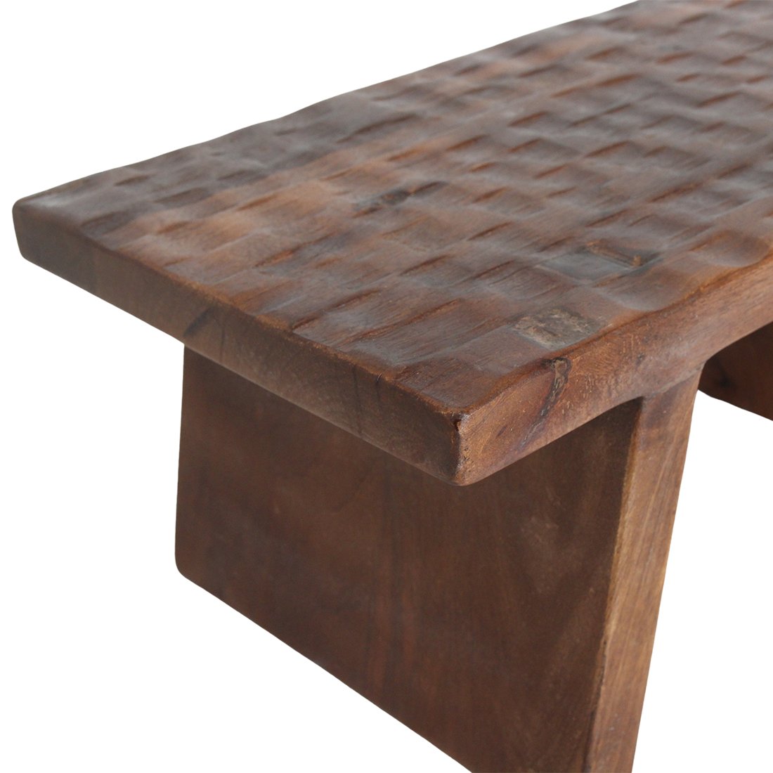 Raw Materials Beistelltisch/Hocker aus Mangoholz braun 40x25x20cm