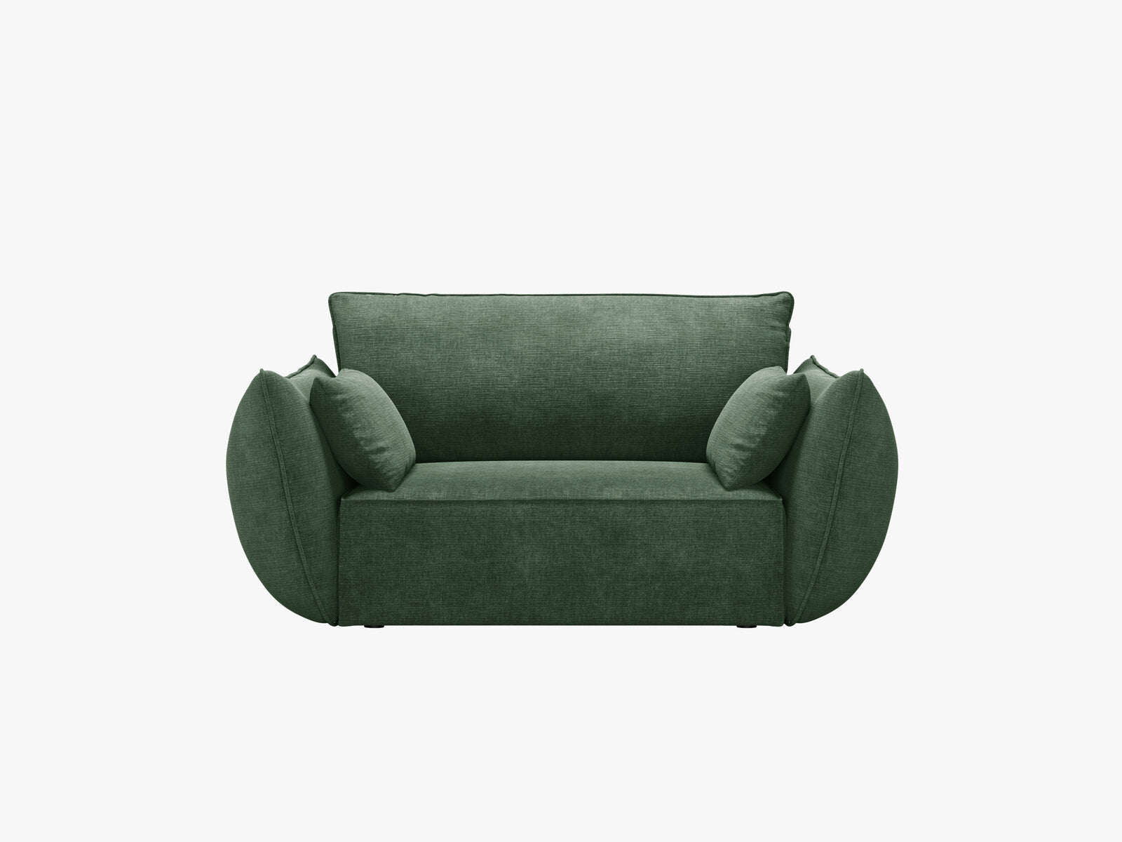 Micadoni Sessel Kaelle 1-Sitzer Chenille Over The Horizon Flaschengrün