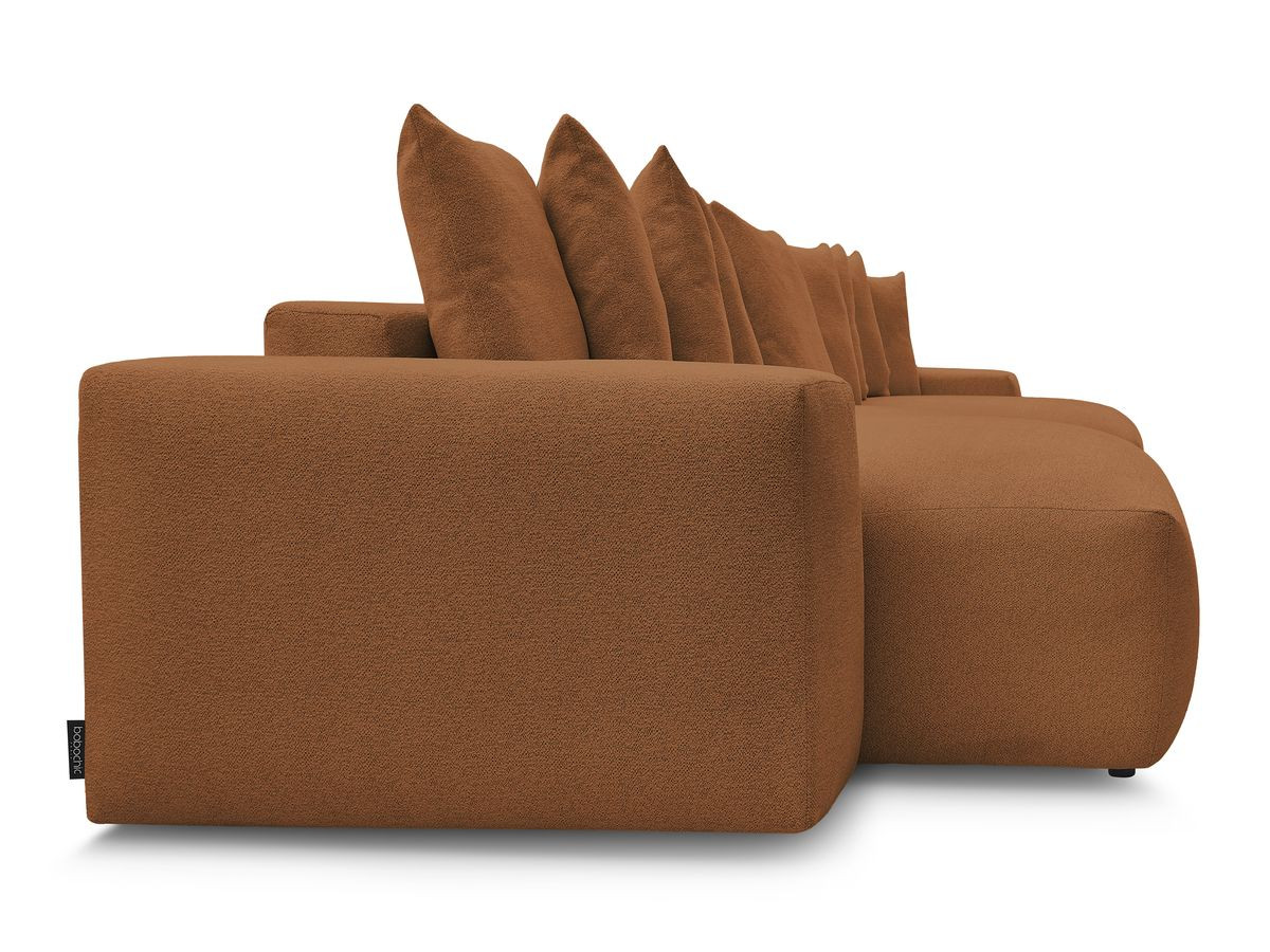 Bobochic Voltaire Wohnlandschaft 420 × 174 cm Melange-Stoff Orange