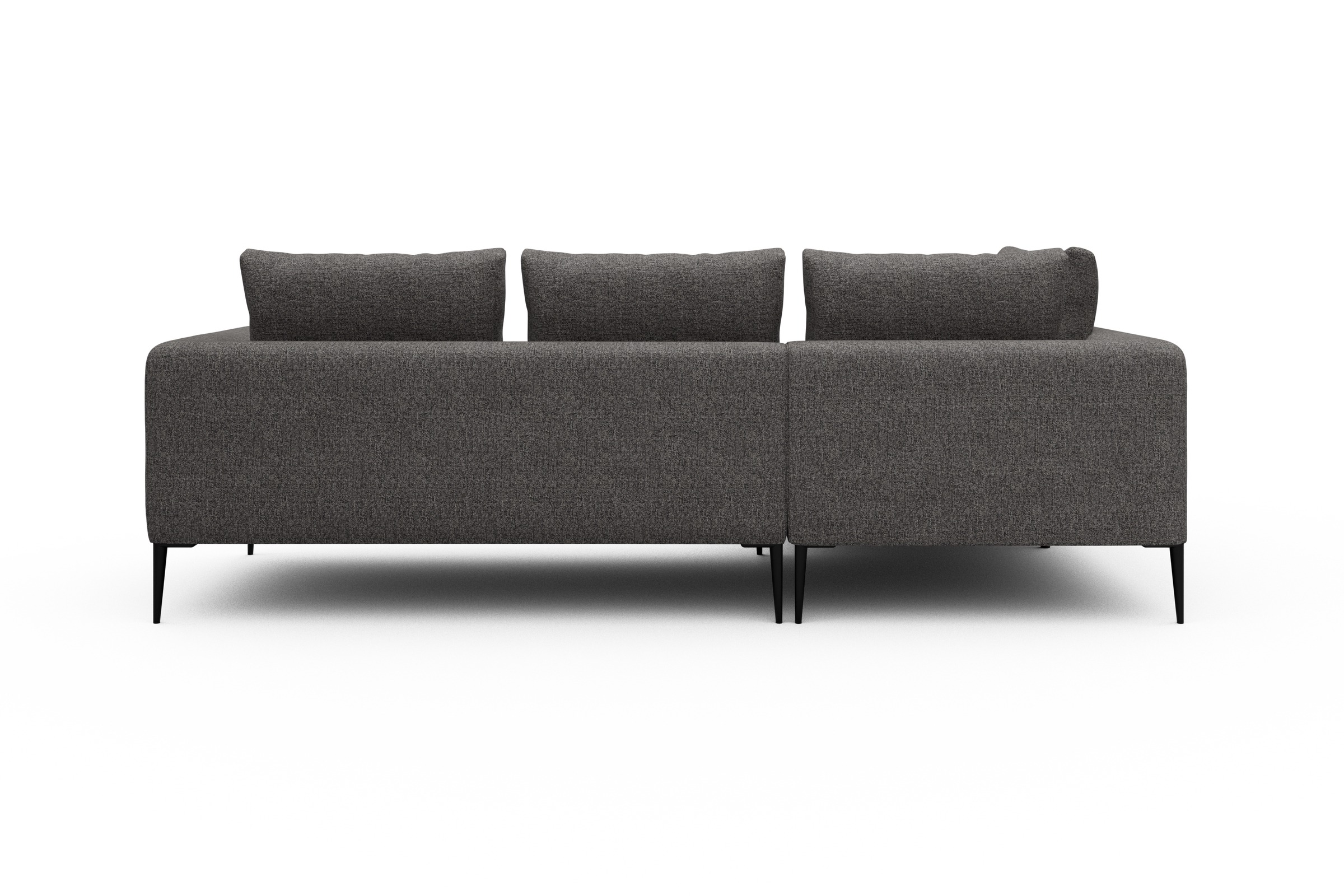 Ecksofa Paul Relax-Ecke links mit 2-Sitzer Carreno-Salt-and-Pepper