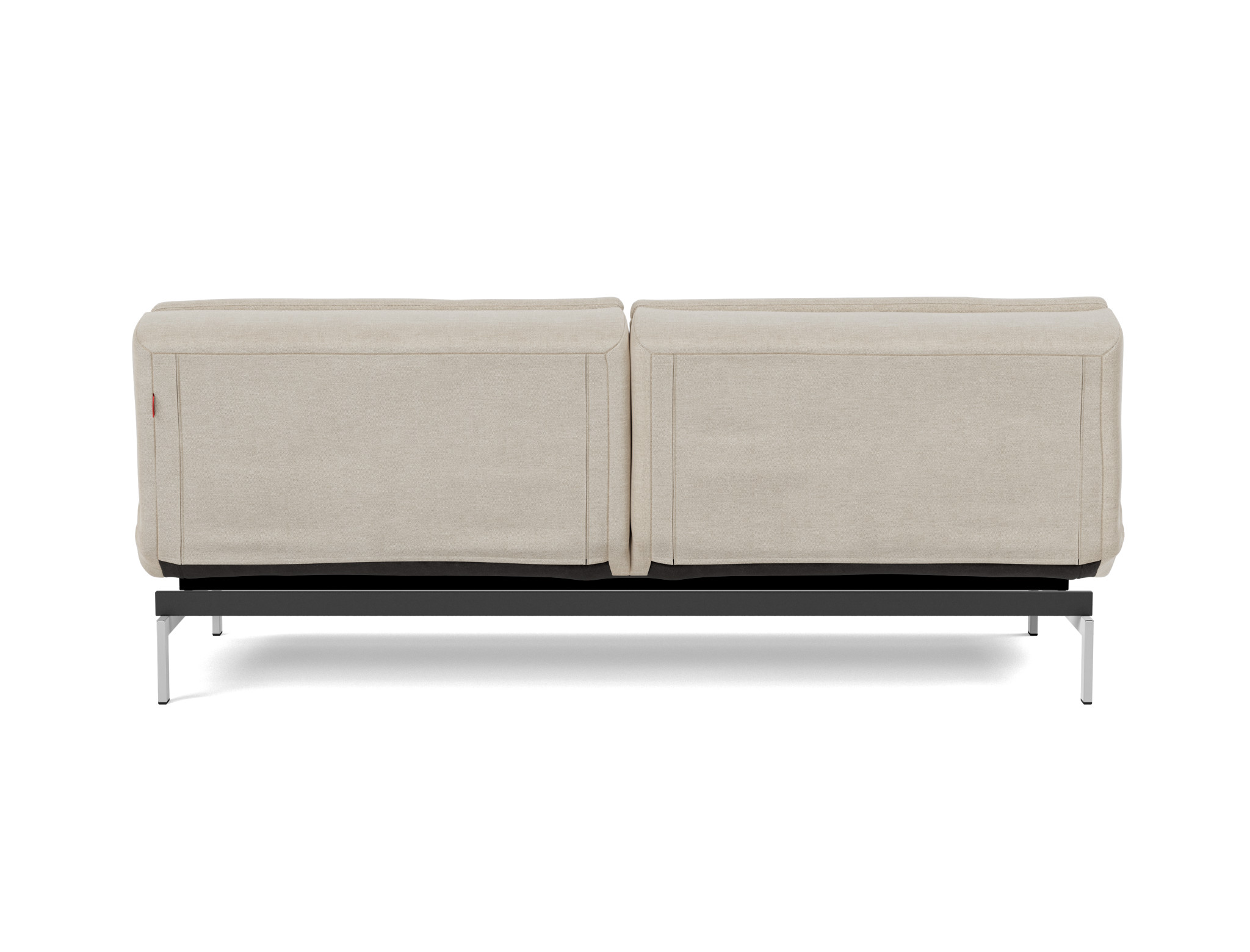 Schlafsofa Dublexo Flachgewebe Phobos 586-Latte Beine Chrom