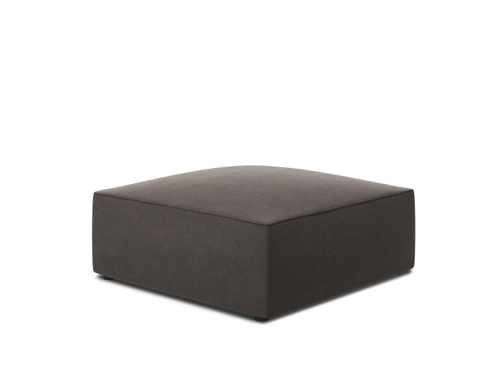 Cosmopolitan Design Pouf Siena Samt Salvador Dunkelgrau