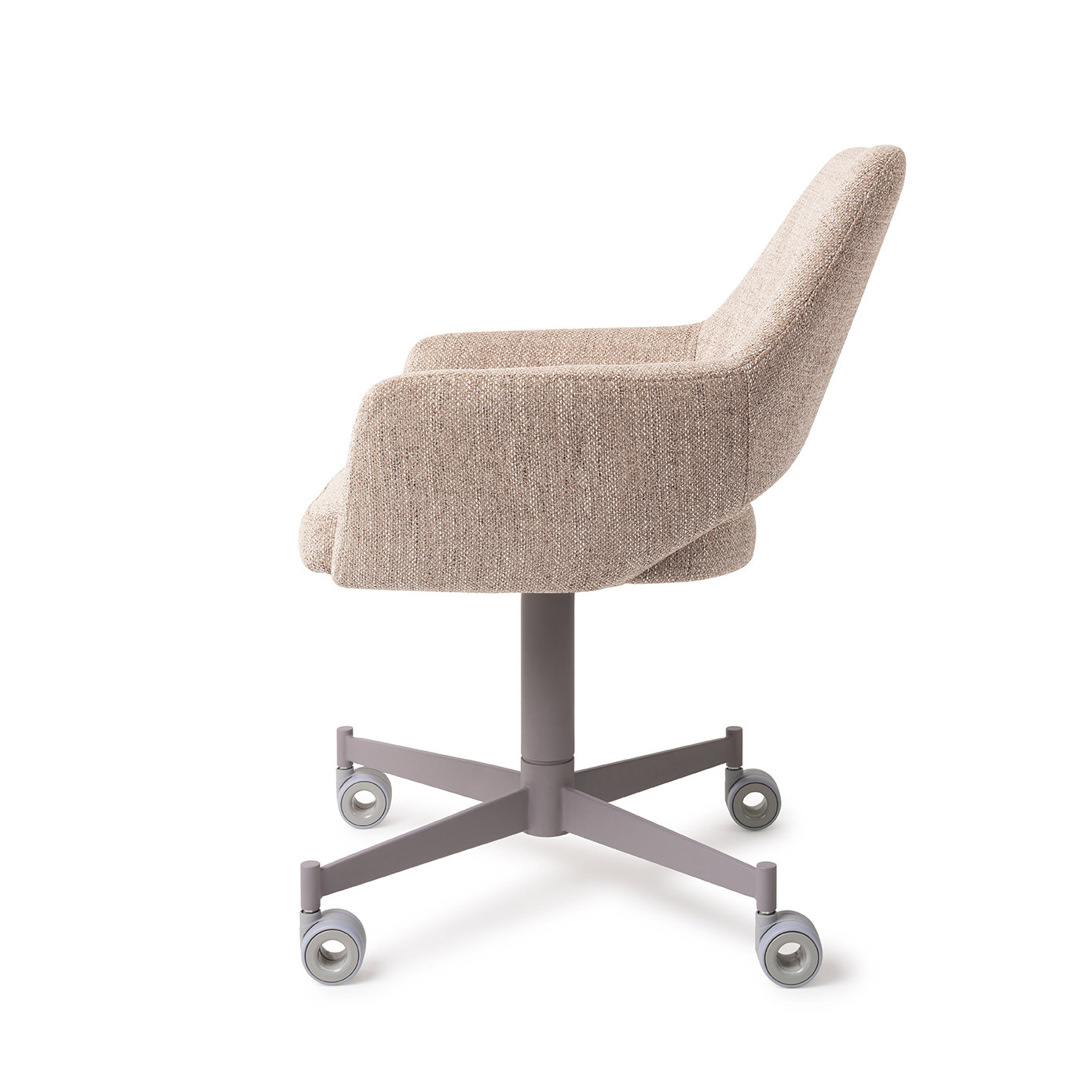 Jesper Home Esszimmerstuhl Yanai Biscuit Beach Caster Grau