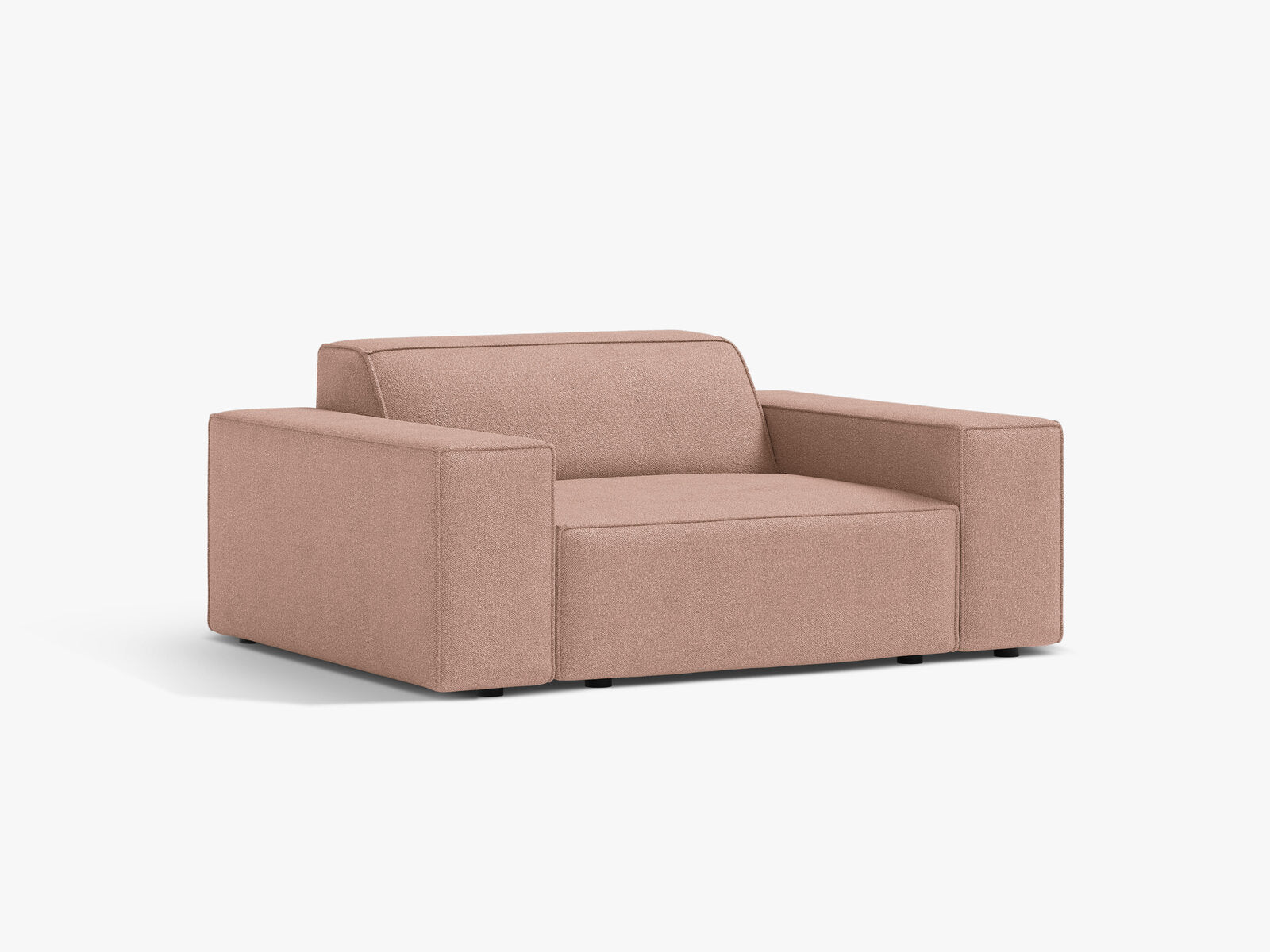 Micadoni Sessel Jodie 1-Sitzer Boucle Baloo Puderrosa