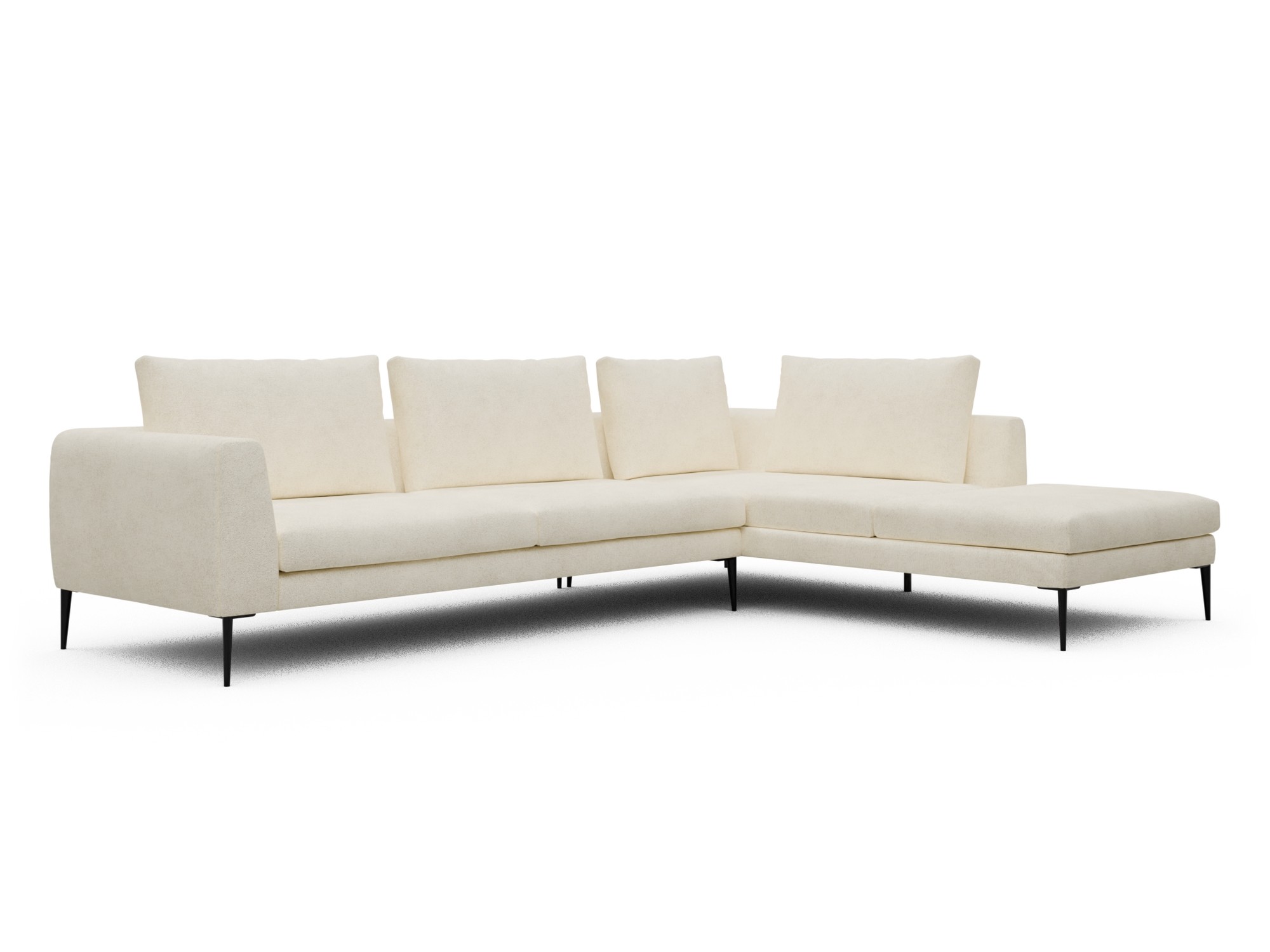 Skandi Home Ecksofa Paul Relax-Ecke rechts mit 3-Sitzer Boucle-Off-White moebelfaktor