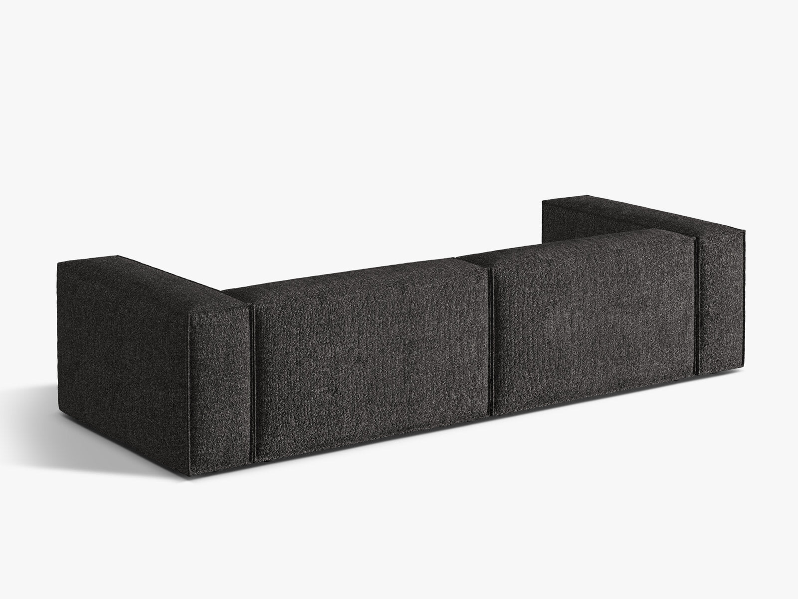 Micadoni Sofa Nuria 5-Sitzer Boucle Anthrazit
