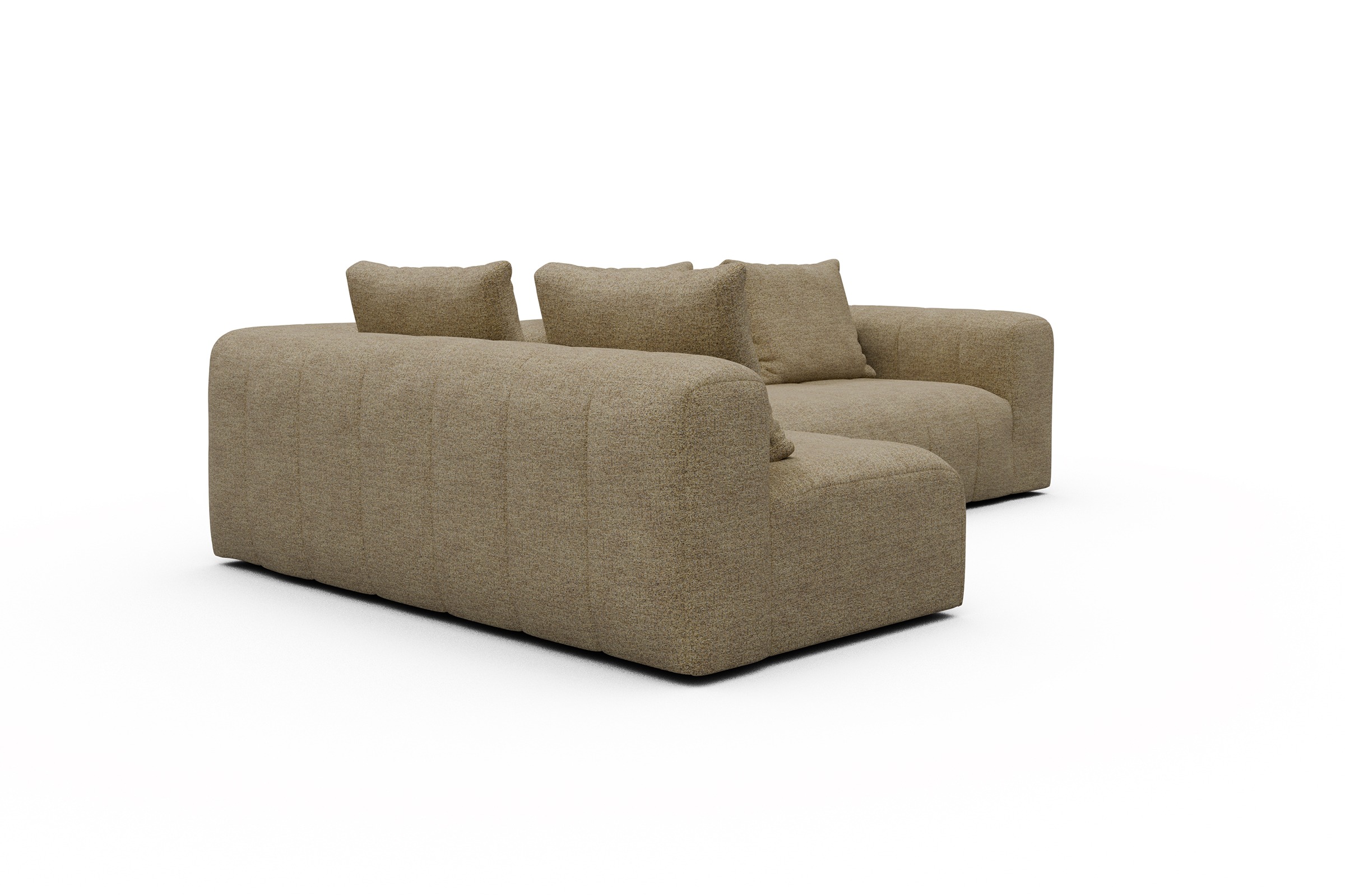 Ecksofa Hugo 2x 2,5-Sitzer Armlehne rechts Carreno-Silician-Yellow