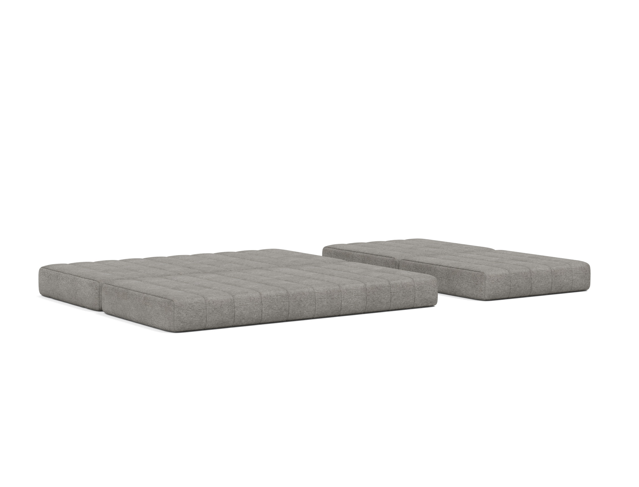 Schlafsofa CozyPad Grand mit Armlehnen Flachgewebe Avella 282-Warm-Grey
