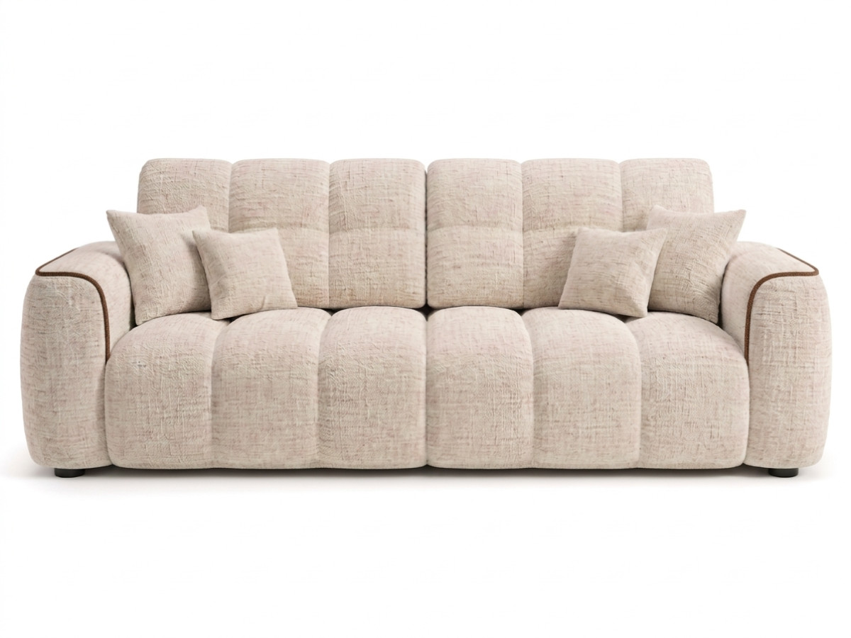 Bobochic Palais royal Sofa 3-Sitzer Chenille Braun
