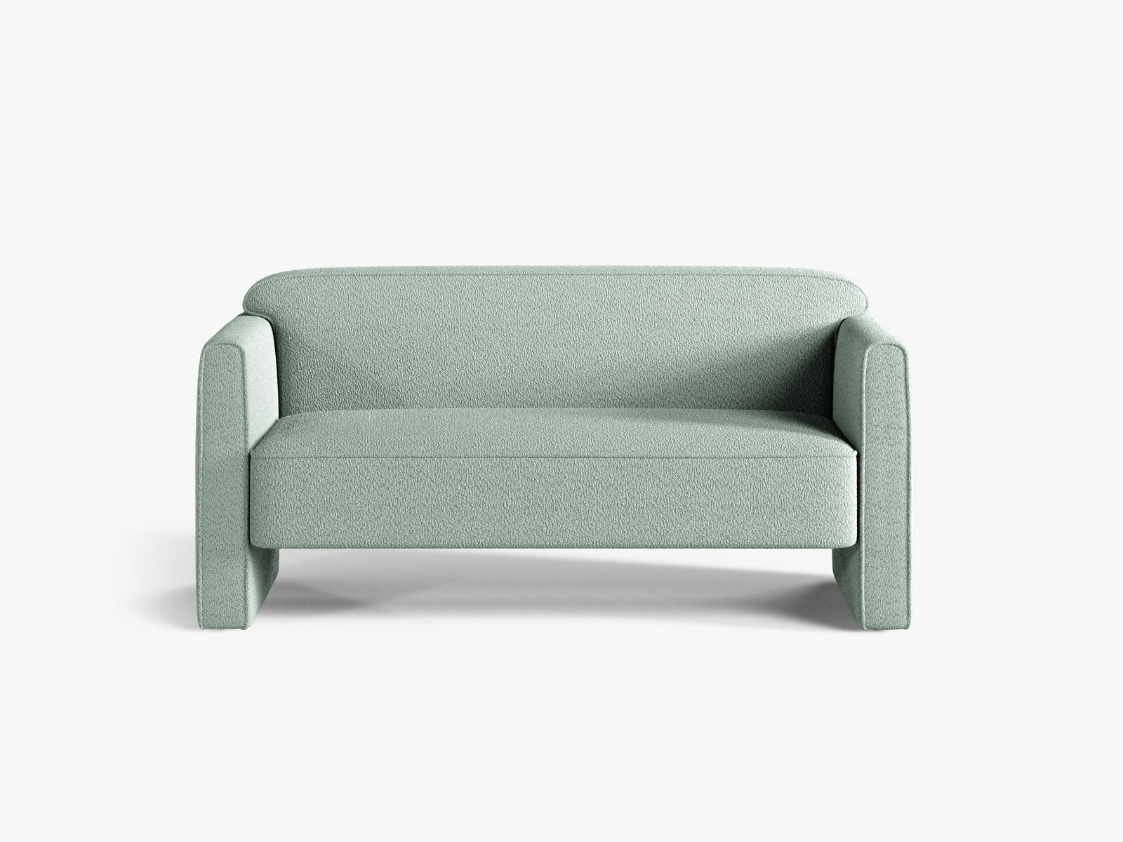 Micadoni Sofa Abby 2-Sitzer Boucle Coral Minze