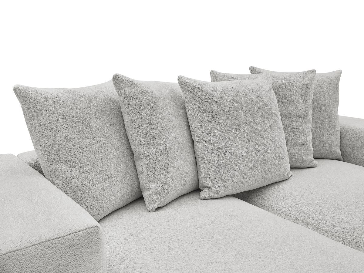 Bobochic Voltaire Sofa 4-Sitzer 248 × 170 cm Melange-Stoff Hellgrau