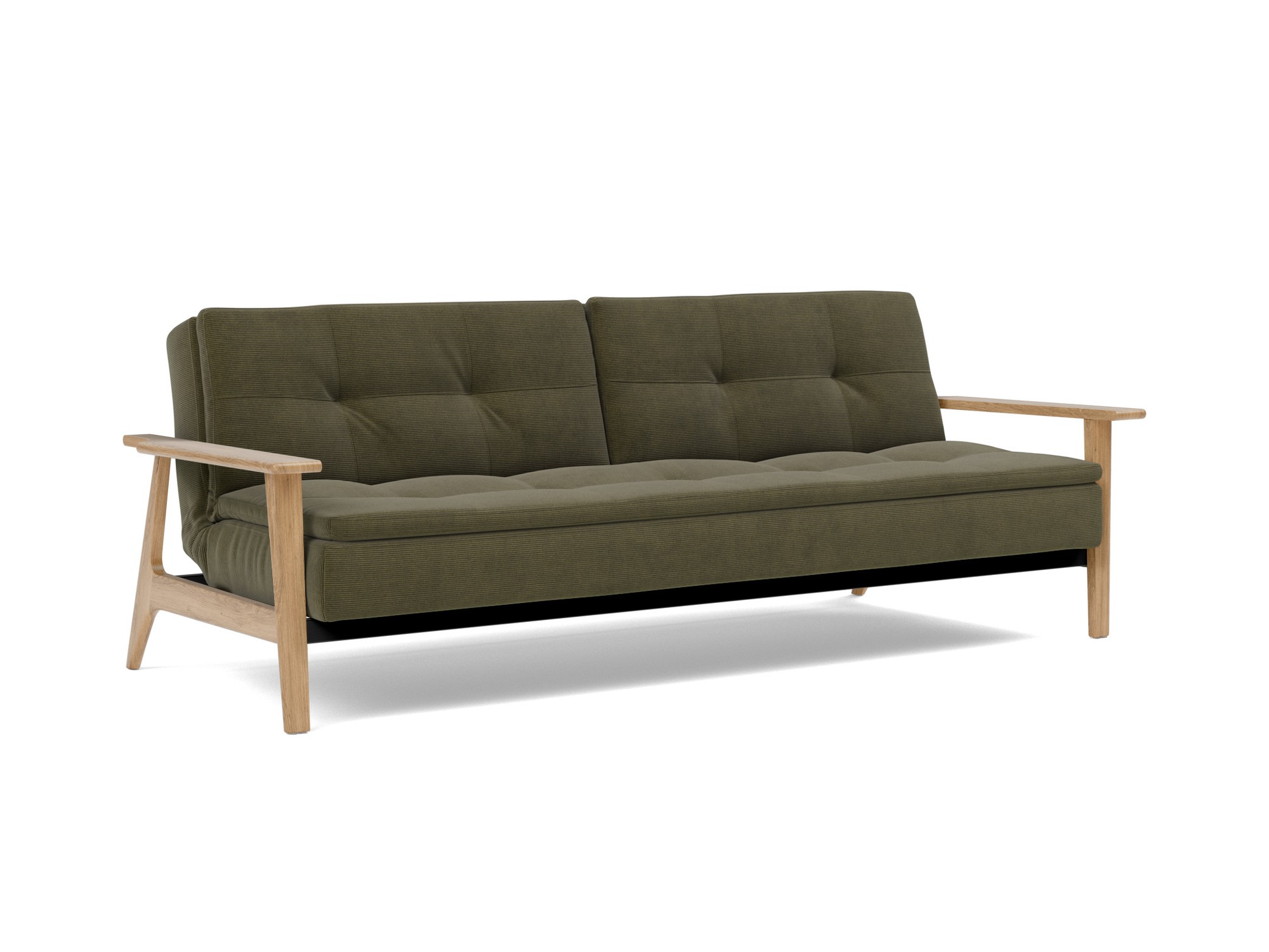 Schlafsofa Dublexo Frej Kord Cordufine 316-Pine-Green