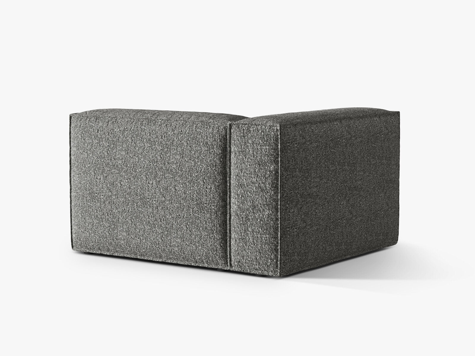 Micadoni Eckmodul Groß Nuria 1-Sitzer Links Boucle Graphit