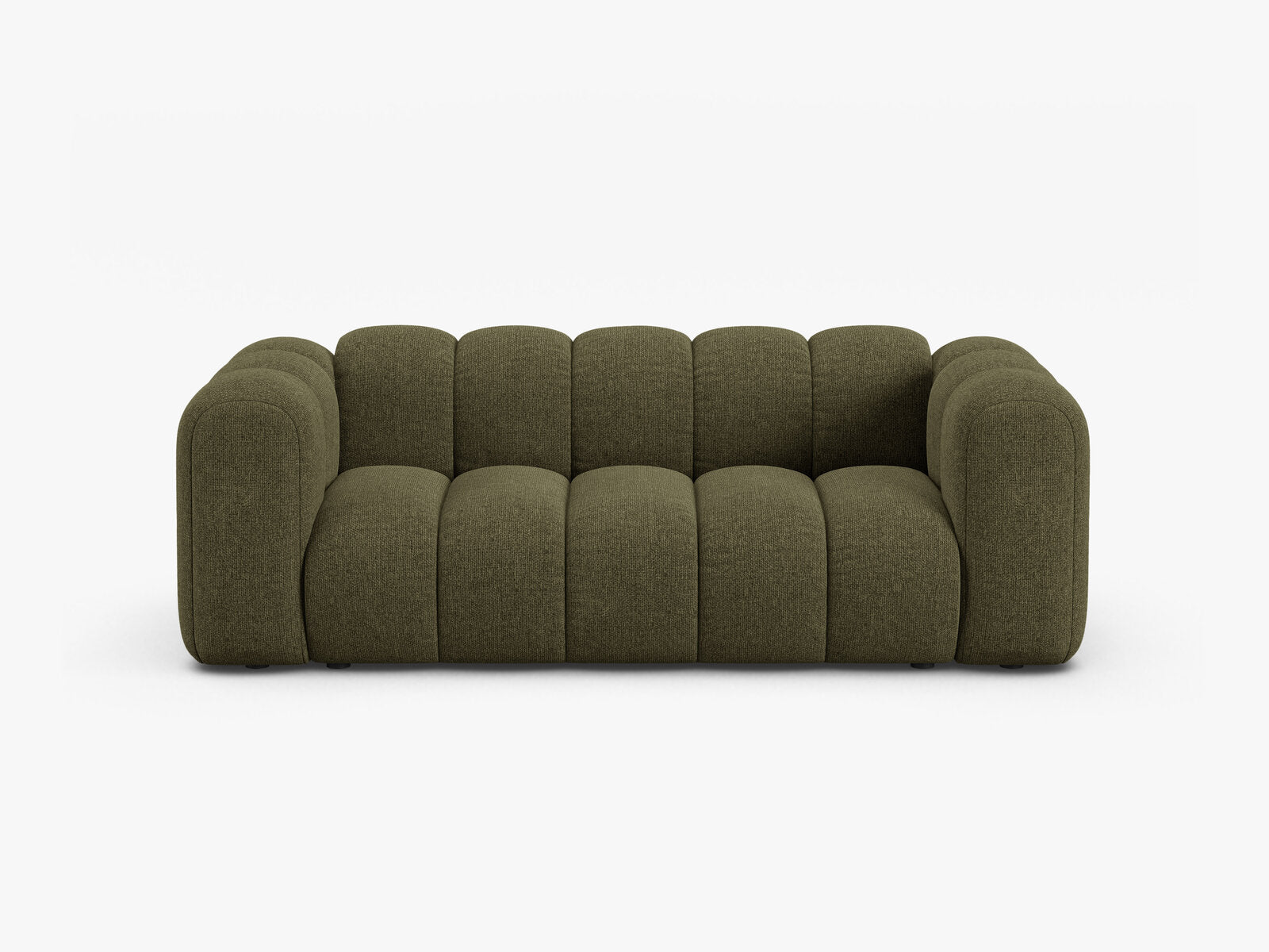 Micadoni Sofa Lupine 2-Sitzer Chenille Eden Grün