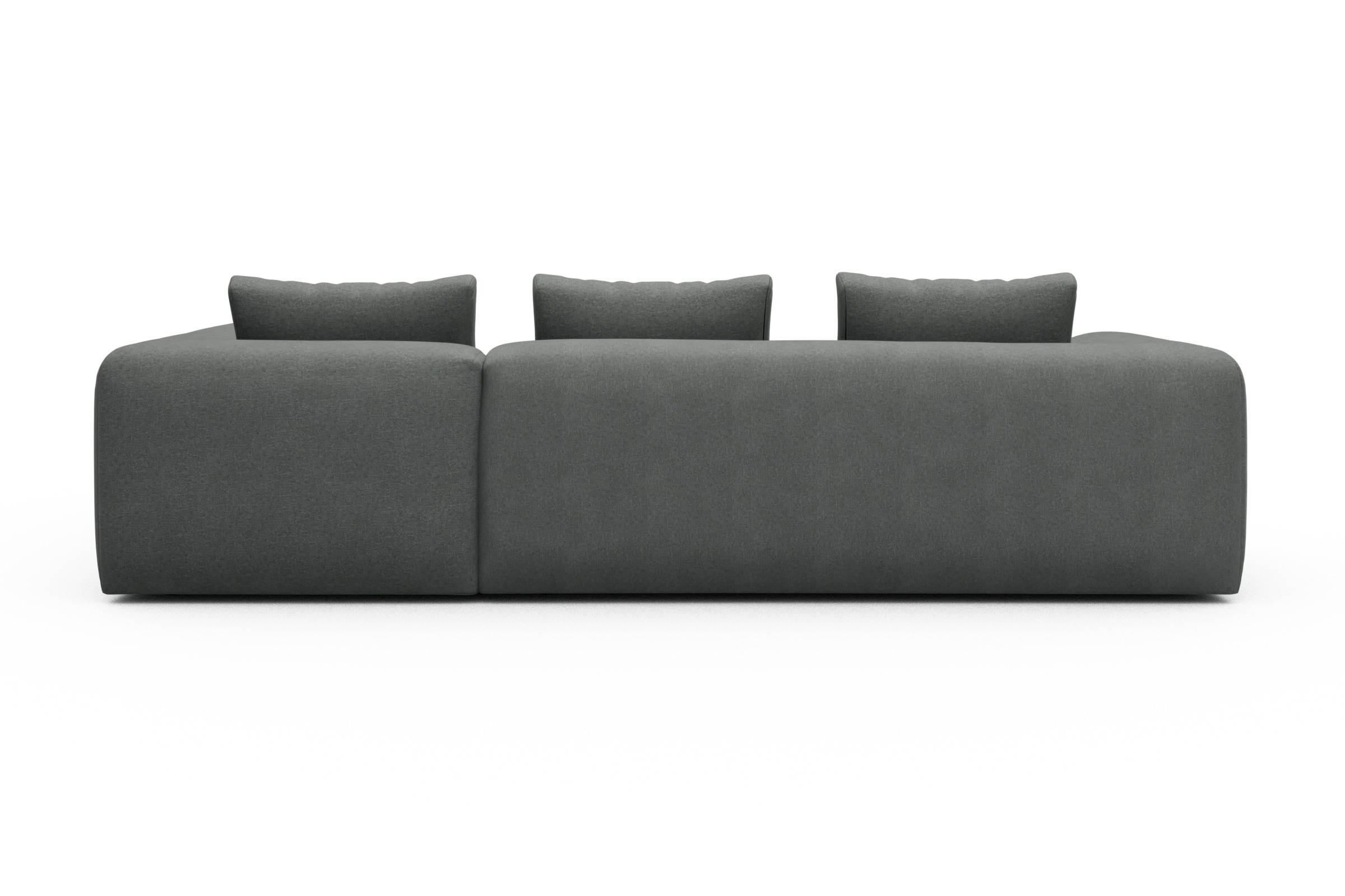 Ecksofa Fred 2x 2,5-Sitzer rechts offen Satya-Steel