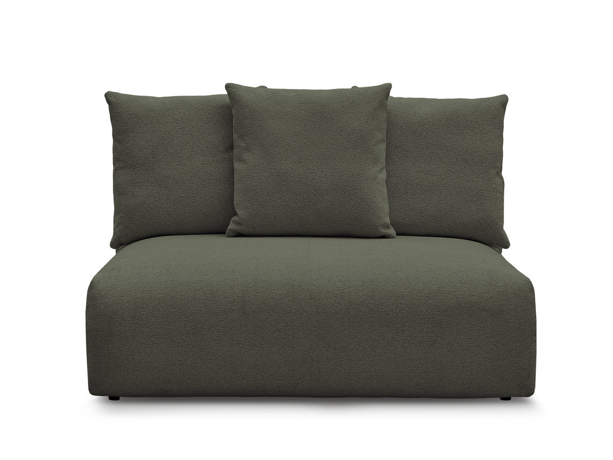 Bobochic Voltaire Sofamodul 2-Sitzer 142 × 100 cm Melange-Stoff Grün