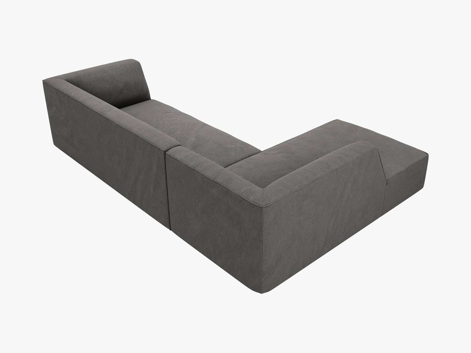Micadoni 4-Sitzer Modular Sofa Ruby Links Kord Scala Dunkelgrau