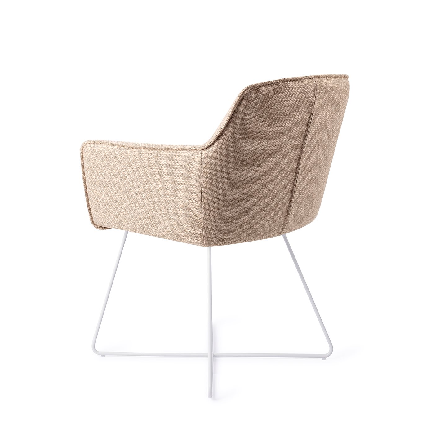 Jesper Home Esszimmerstuhl Hofu Wild-Walnut Cross Weiß