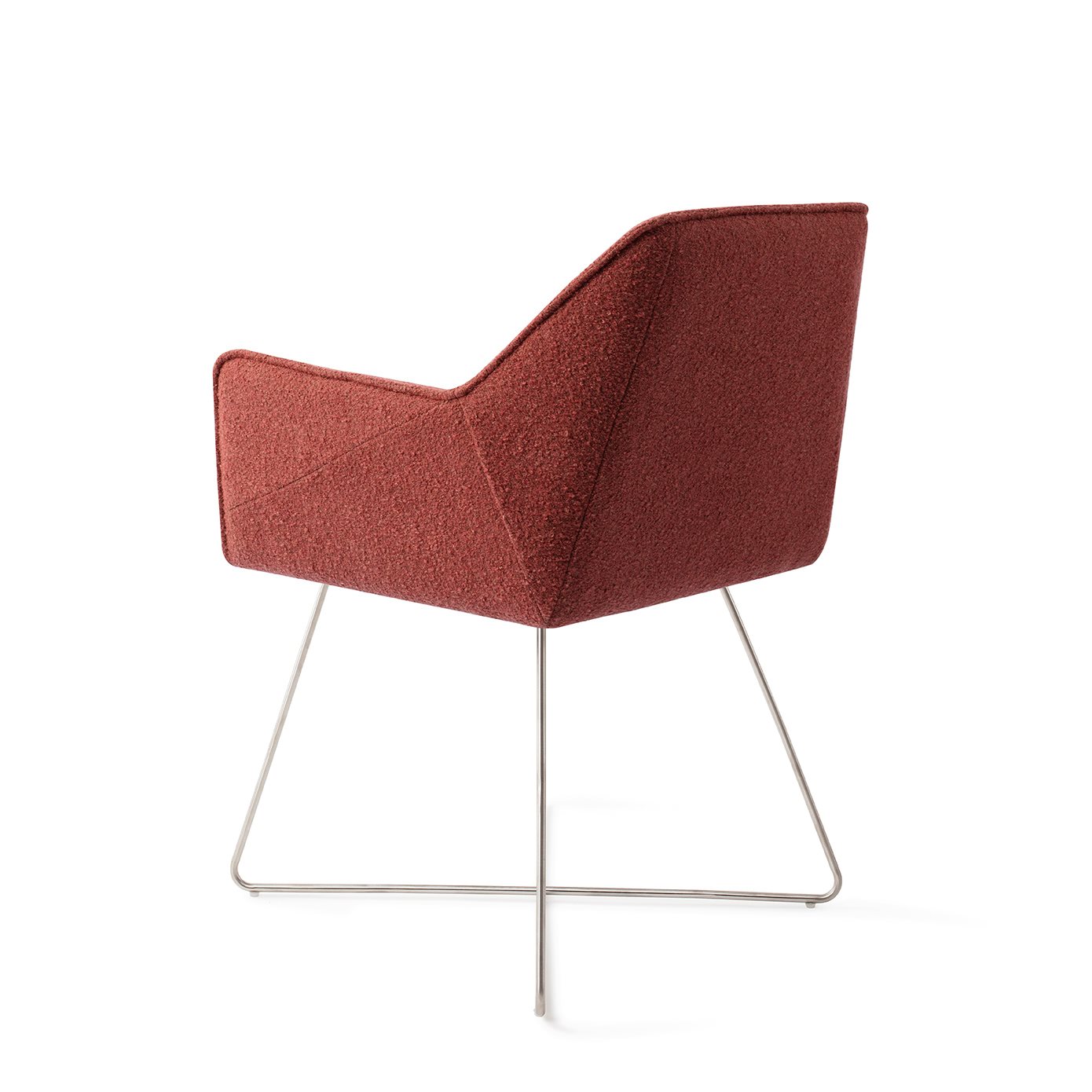 Jesper Home Esszimmerstuhl Tome Shabby-Saffron Cross Stahl