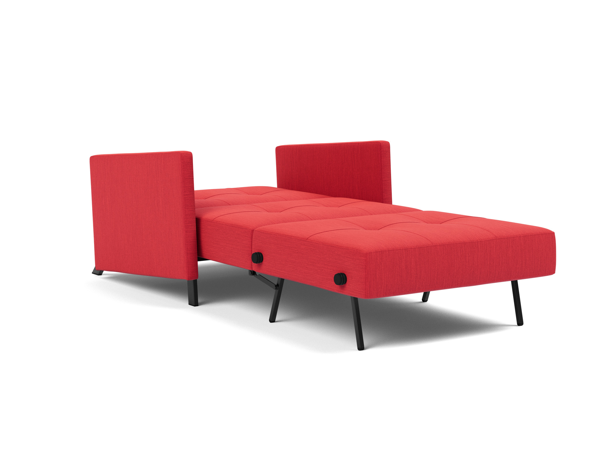 Schlafsessel Cubed 90 mit Armlehnen Flachgewebe Elegance 511-Red