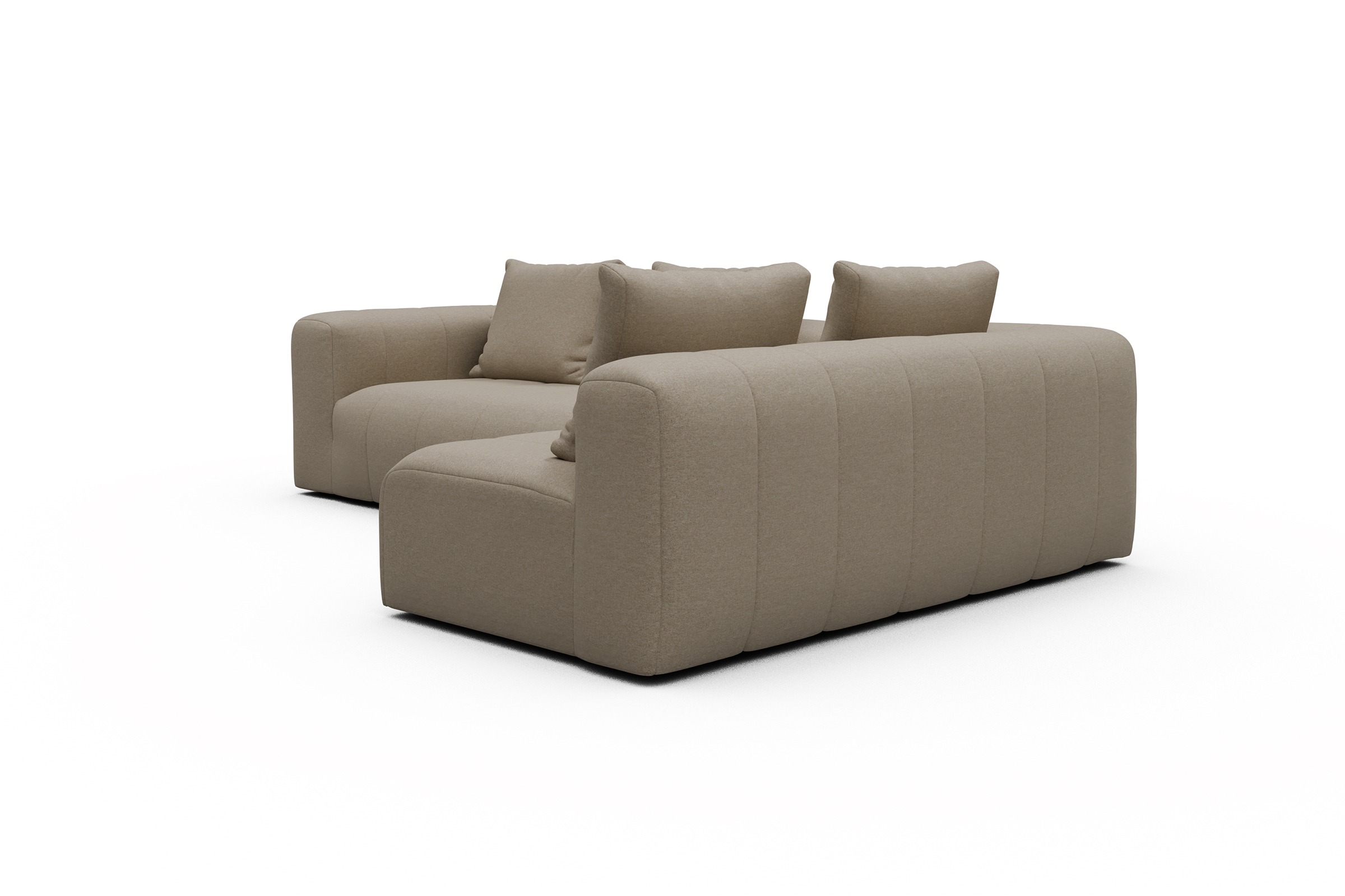 Ecksofa Hugo 2x 2,5-Sitzer Armlehne links Satya-Natural