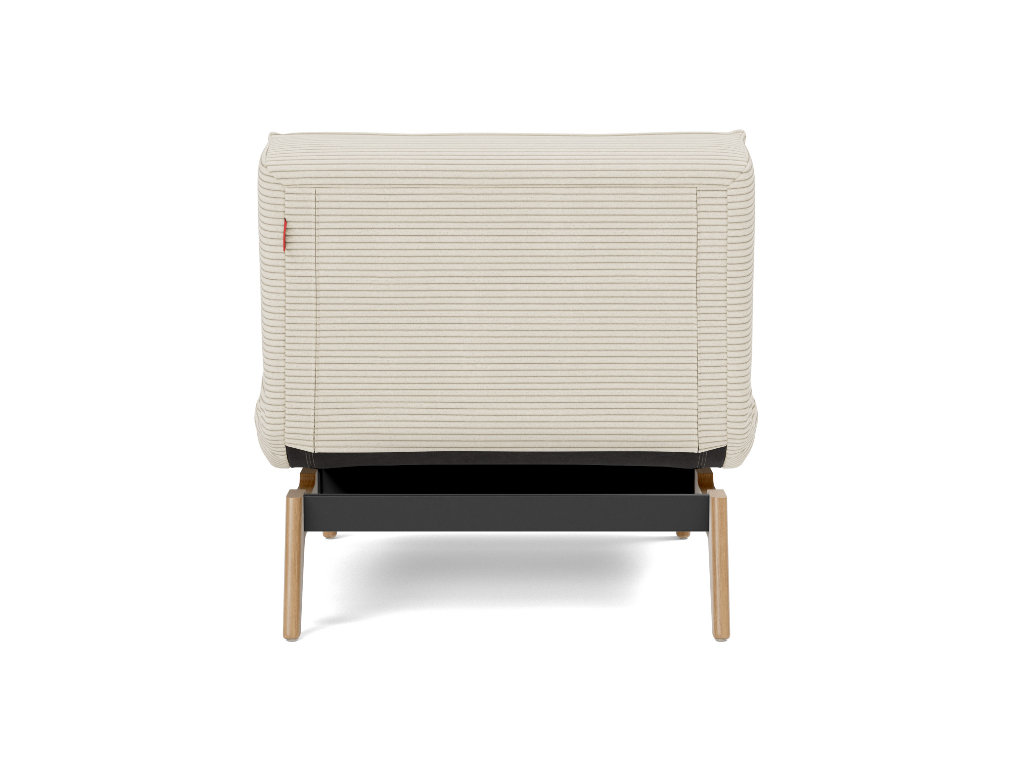 Sessel Splitback Kord Corduroy 594-Ivory Beine Eiche