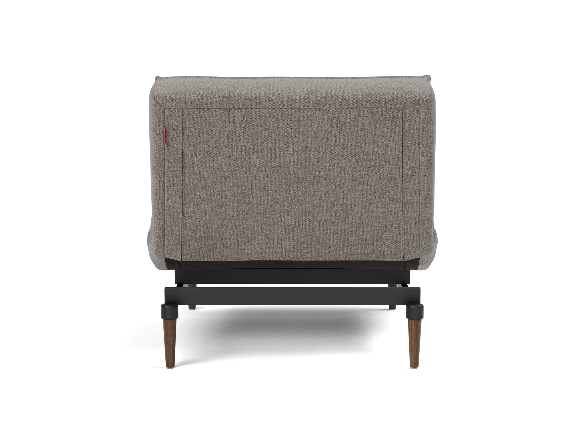 Sessel Splitback Flachgewebe Mixed Dance 521-Grey Beine Styletto Eiche dunkel