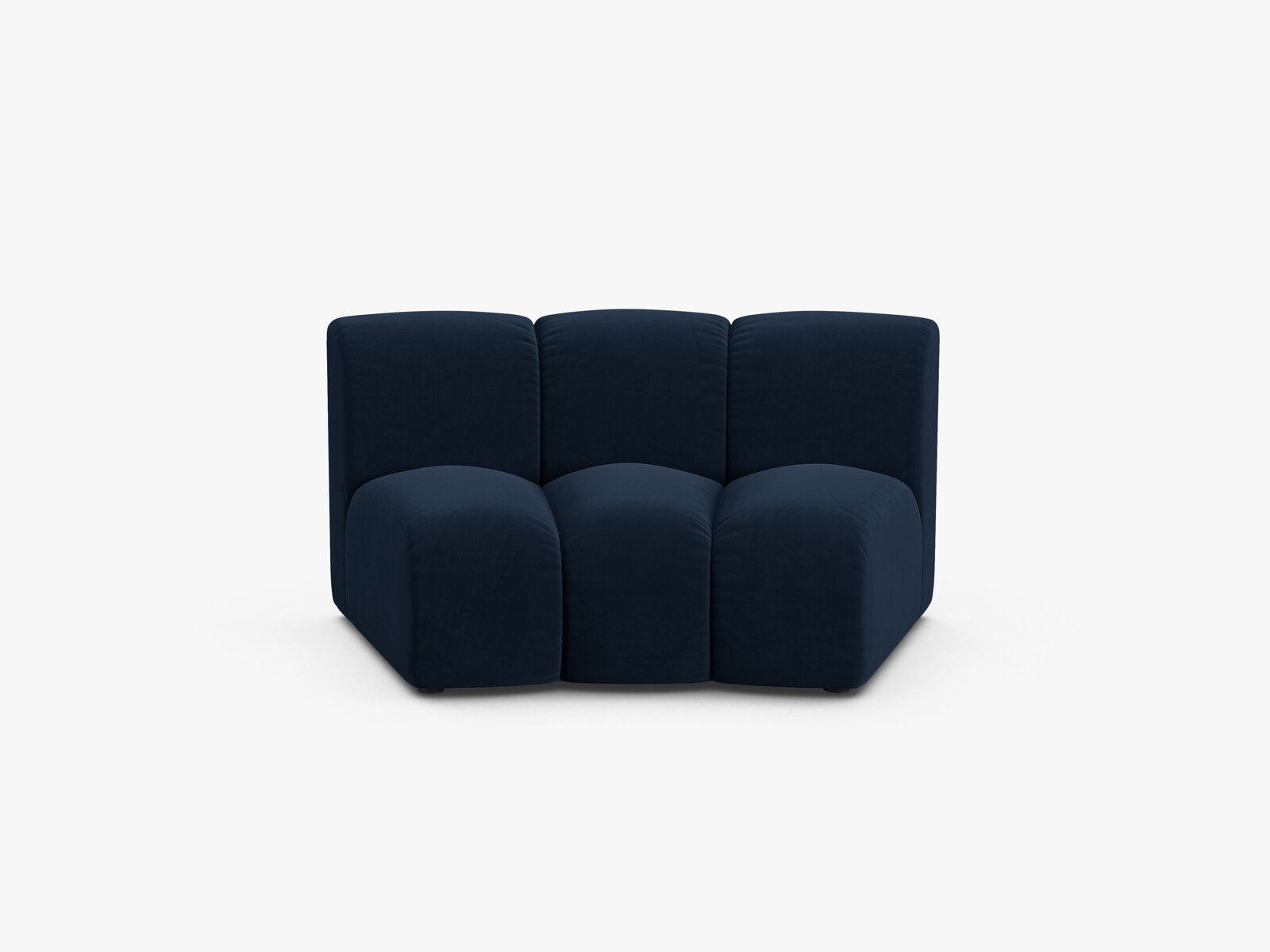 Micadoni Modul Armlos Lupine 1-Sitzer Large Samt Salvador Königsblau