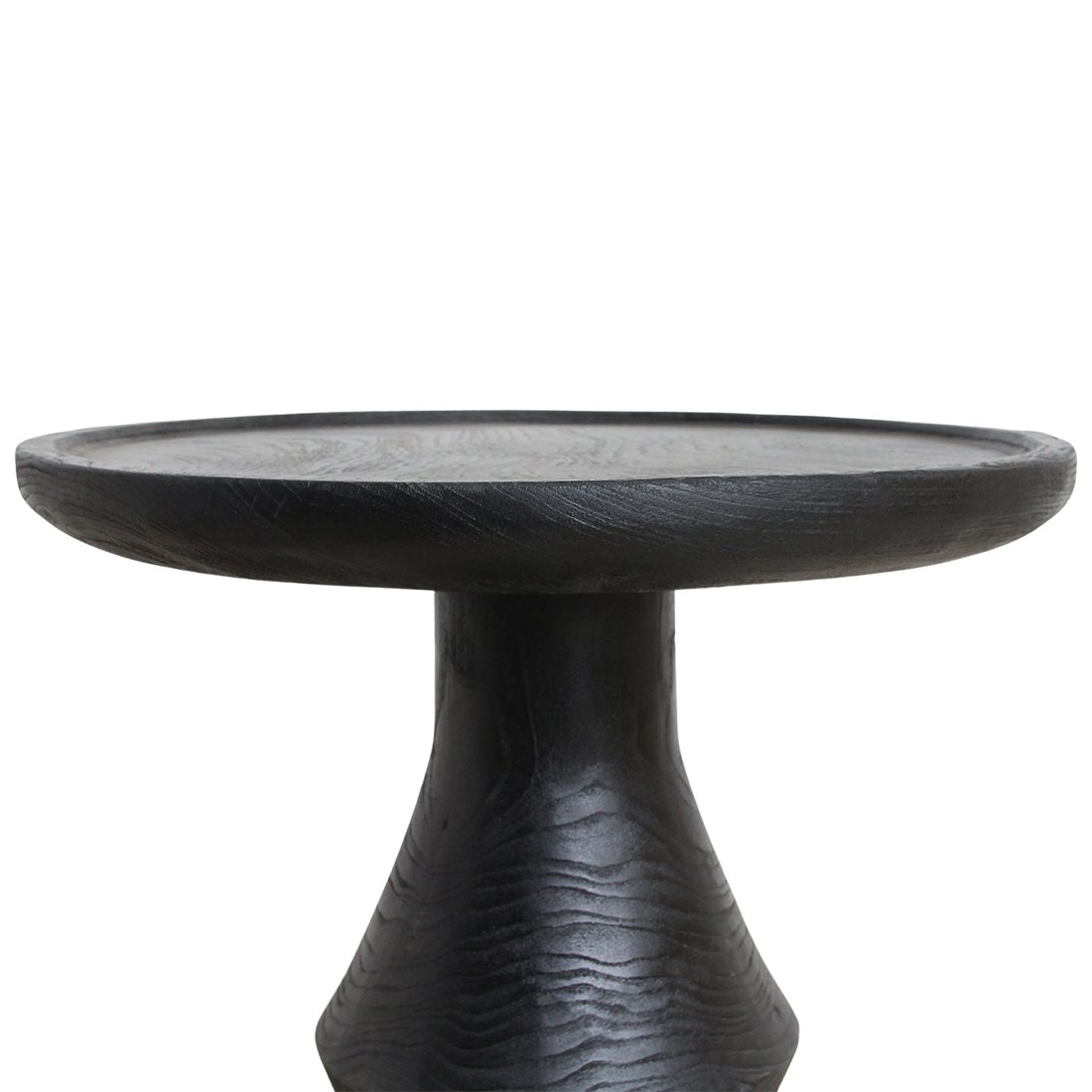 Raw Materials Nero Beistelltisch aus Teakholz Twilight schwarz