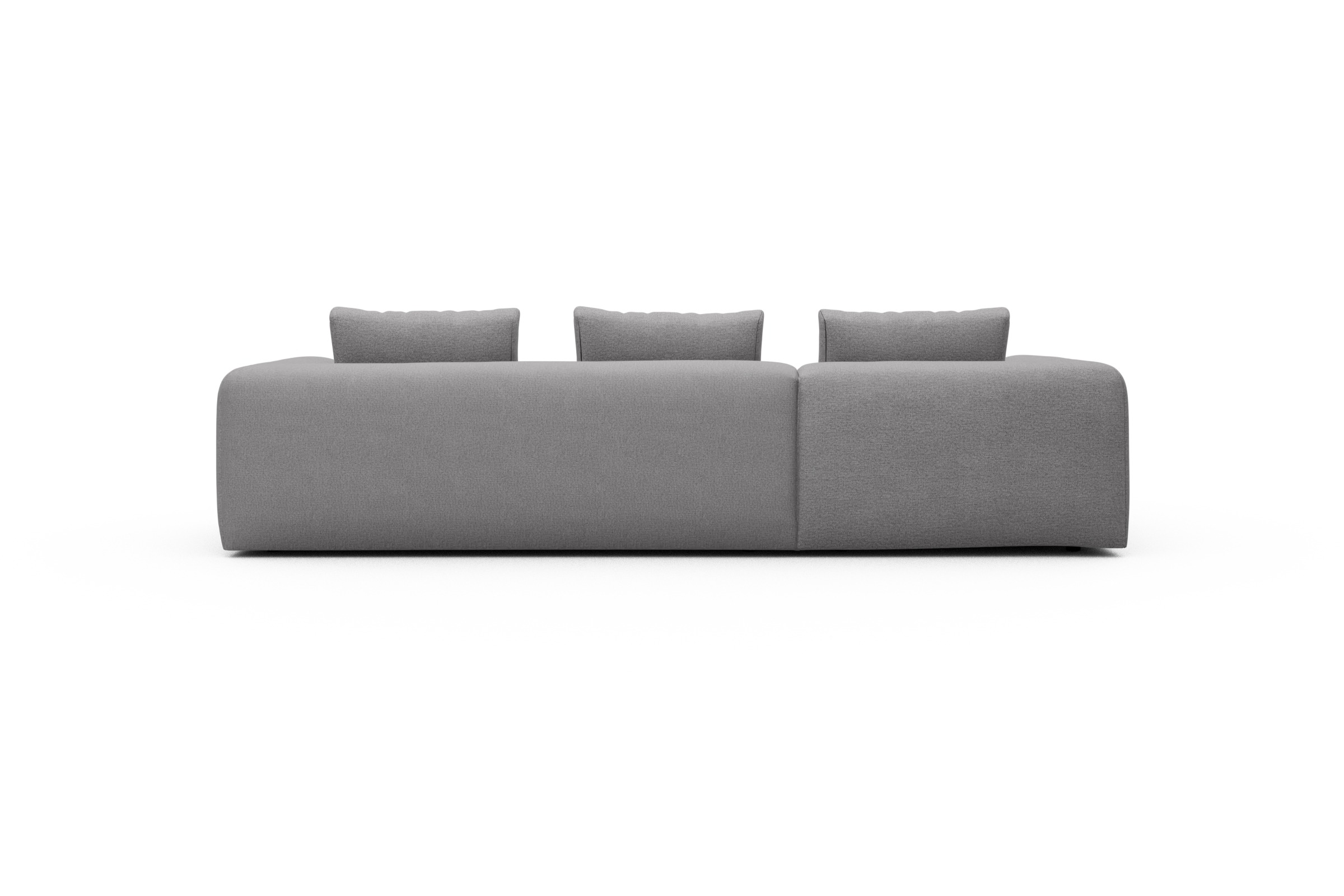 Ecksofa Fred Chaiselongue links mit 2,5-Sitzer Sama-Grey