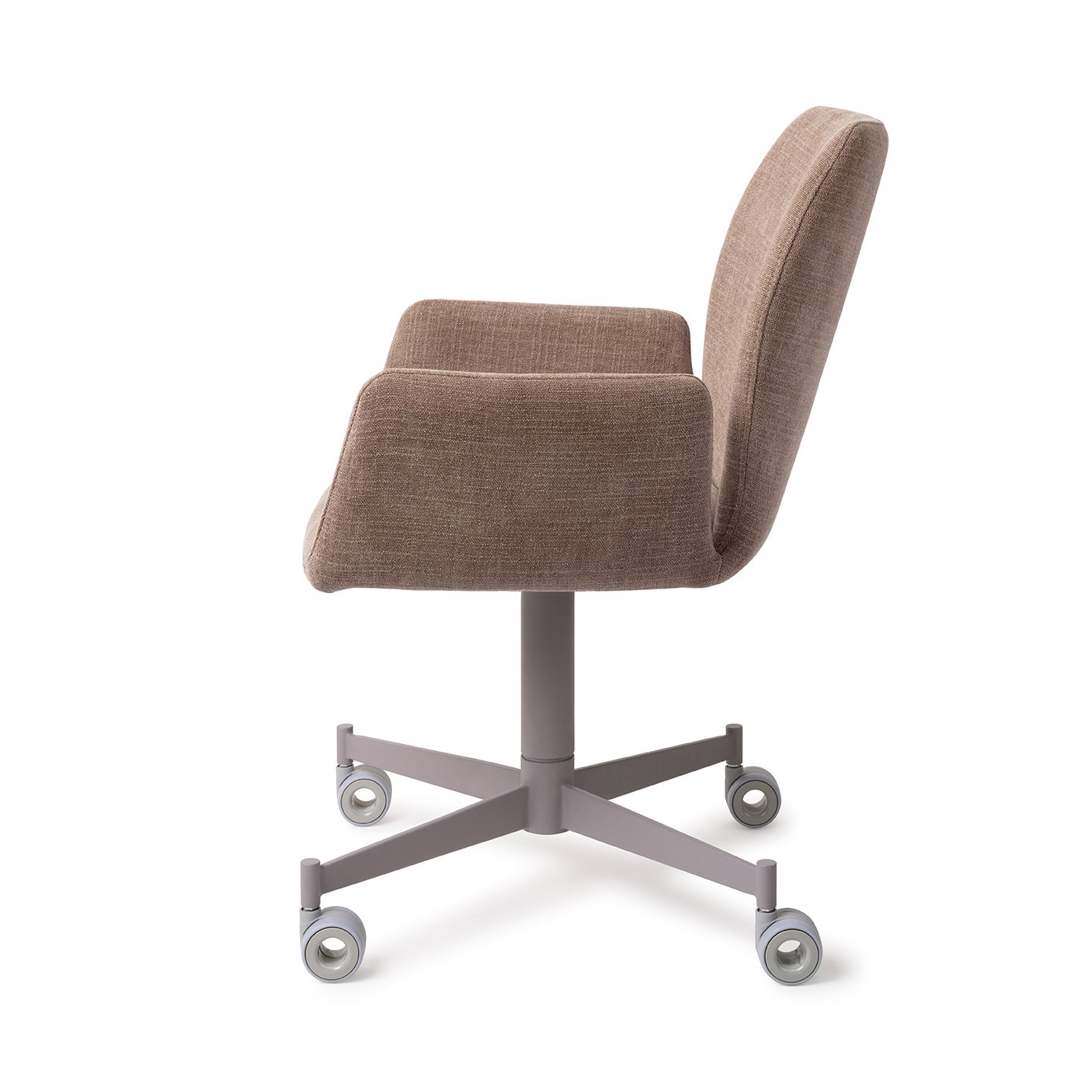 Jesper Home Esszimmerstuhl Misaki Mocha Mist Caster Grau