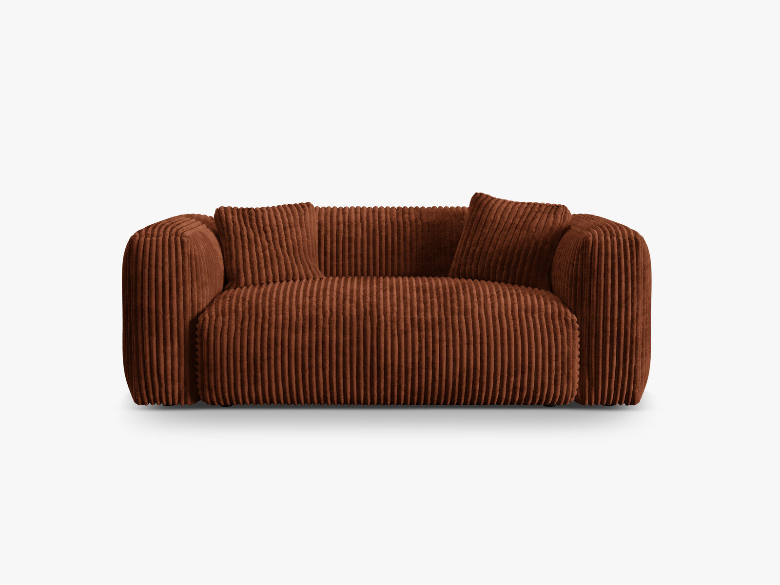 Micadoni Martina Sofa 2-Sitzer Cord Tilia Ziegel