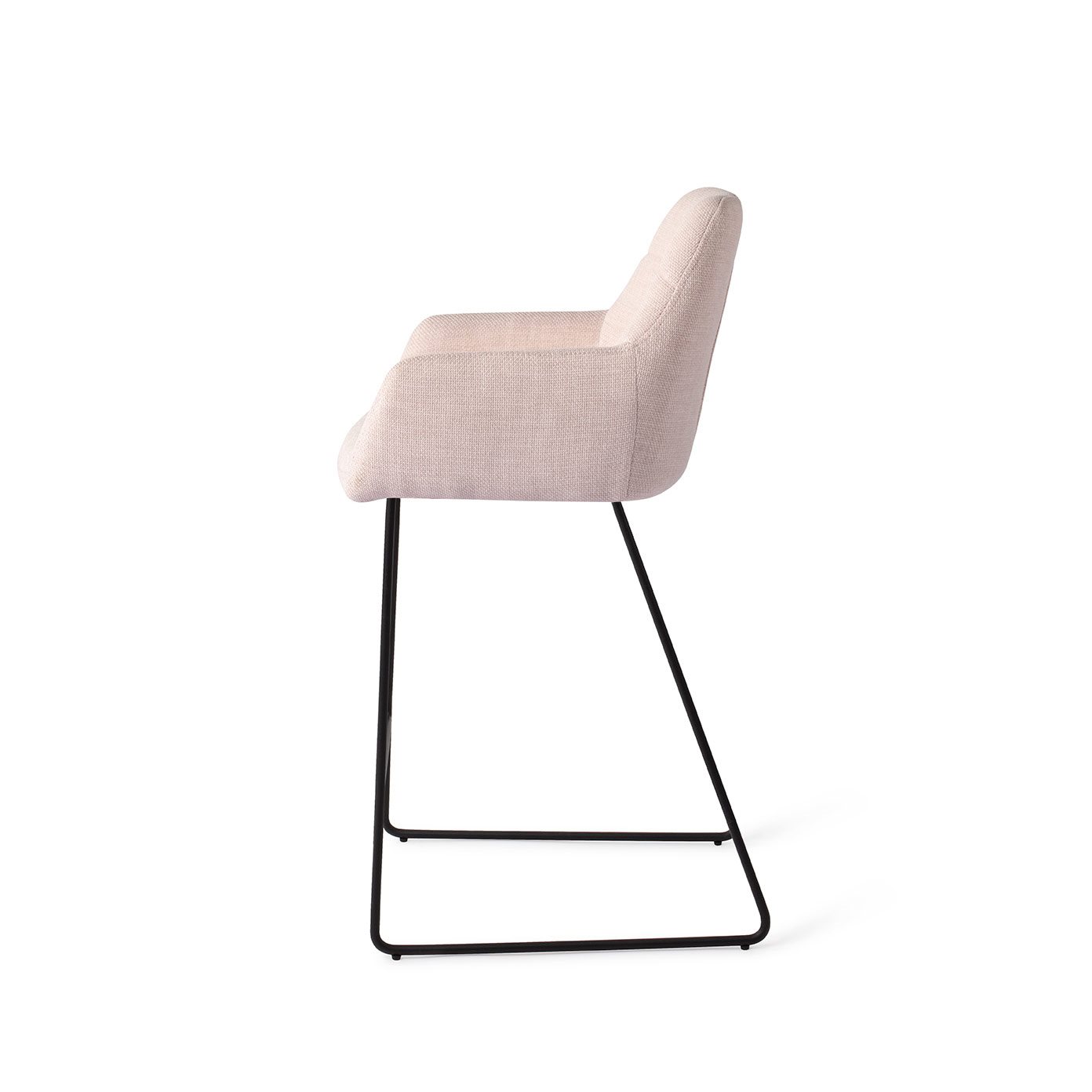 Jesper Home Barhocker Noto Petal-Pink Slide Schwarz Barhöhe (75cm)