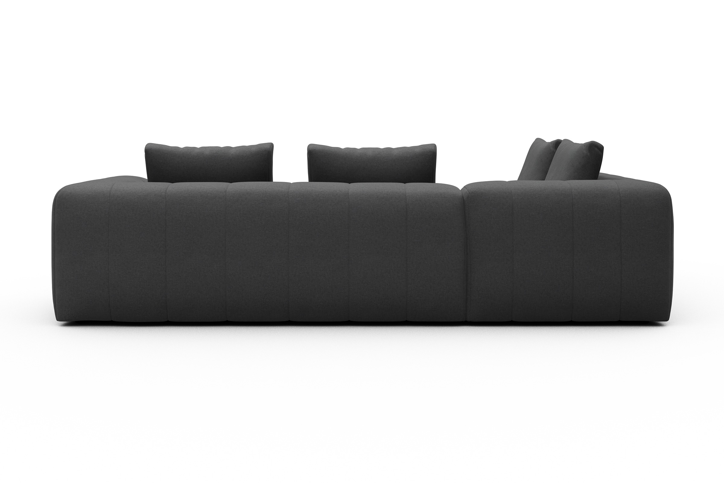 Ecksofa Hugo 2x 2,5-Sitzer Armlehne rechts Satya-Zinc