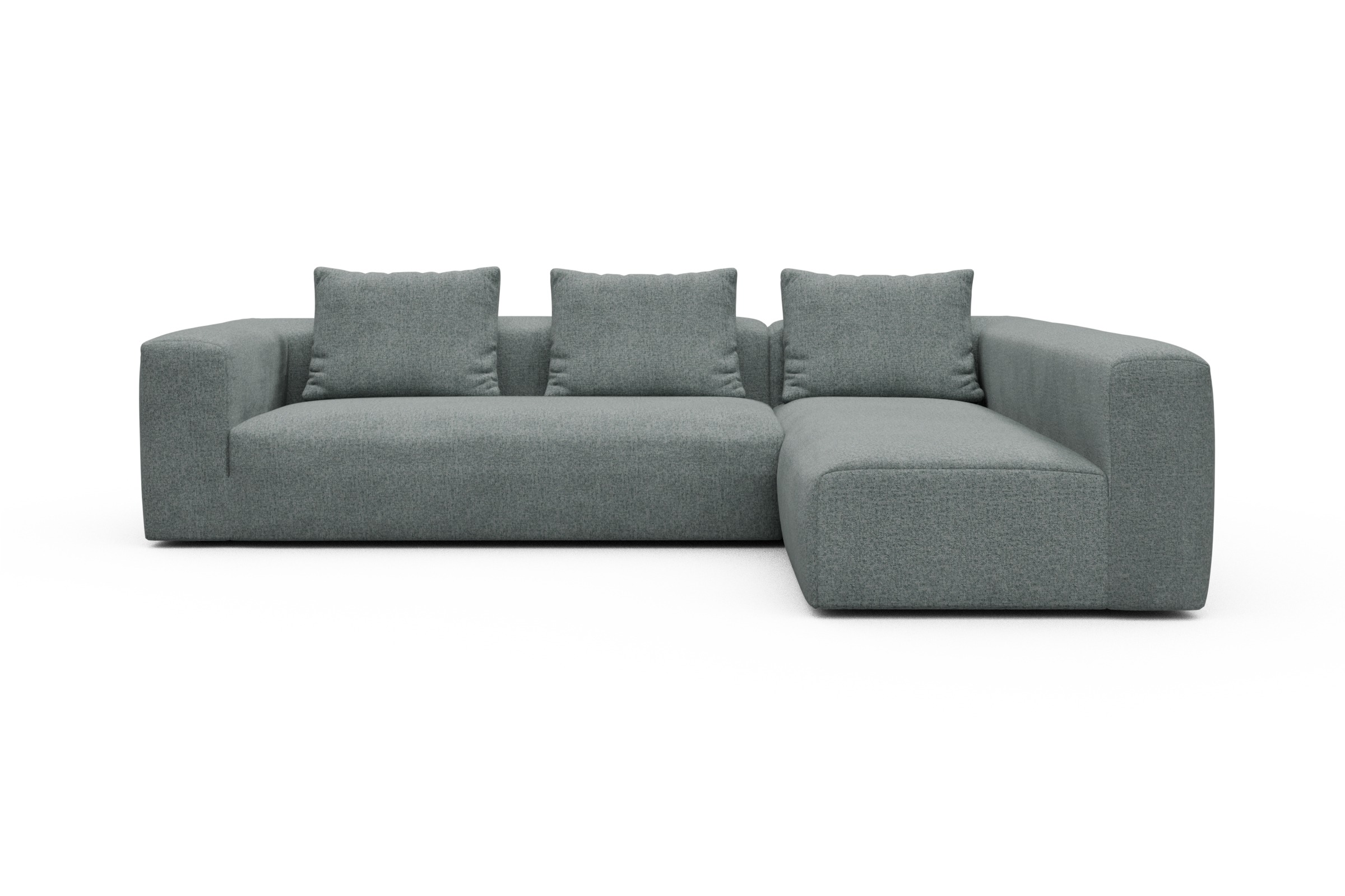 Skandi Home Ecksofa Fred 2x 2,5-Sitzer rechts offen Casone-Light-Mixed-Green moebelfaktor