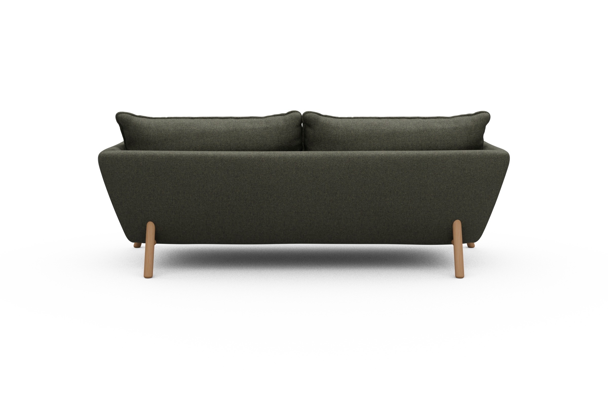 Sofa Emil PREMIUM 3-Sitzer Beinfarbe Eiche Natur Sama-Winter-Moss