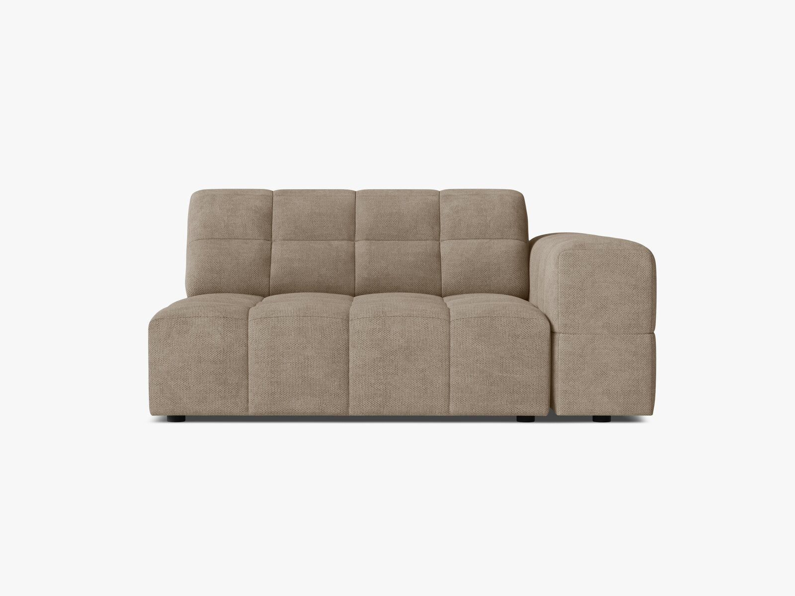 Micadoni Jennifer Sofamodul XL Rechts Chenille Eden Dunkelbeige