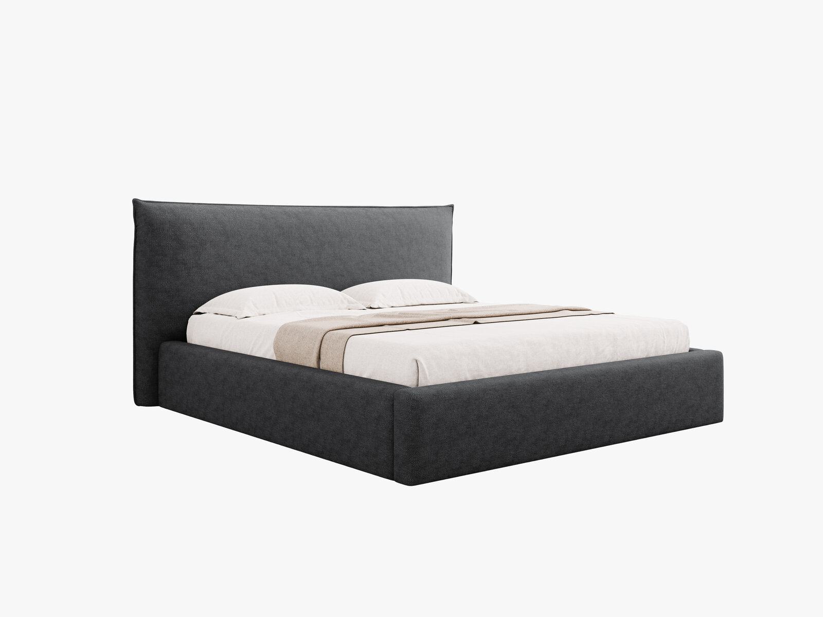 Micadoni Bett Kaelle Chenille Perfect Harmony Dunkelgrau 140x200