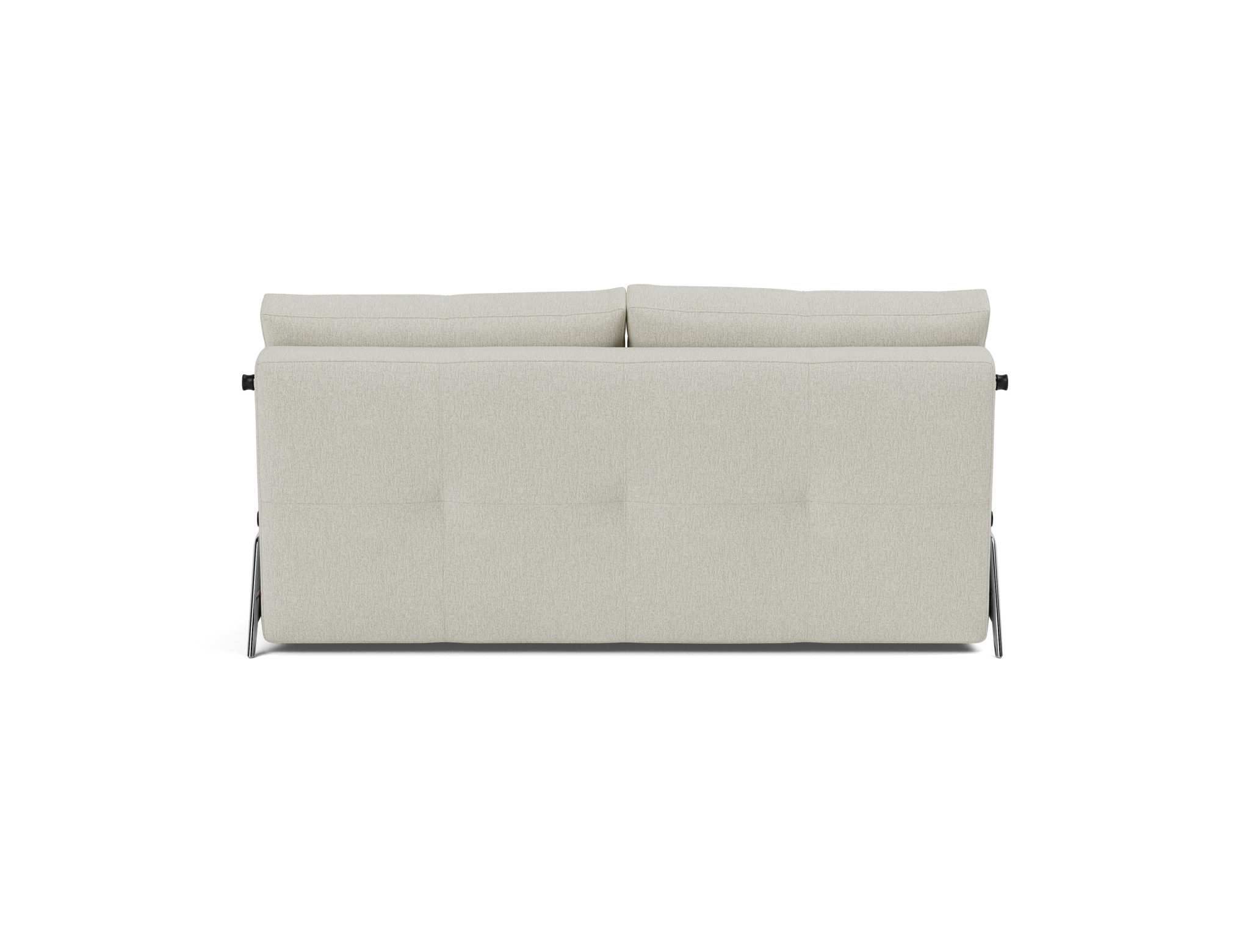 Schlafsofa Cubed 160 Flachgewebe Mixed Dance 527-Natural Beine Aluminium