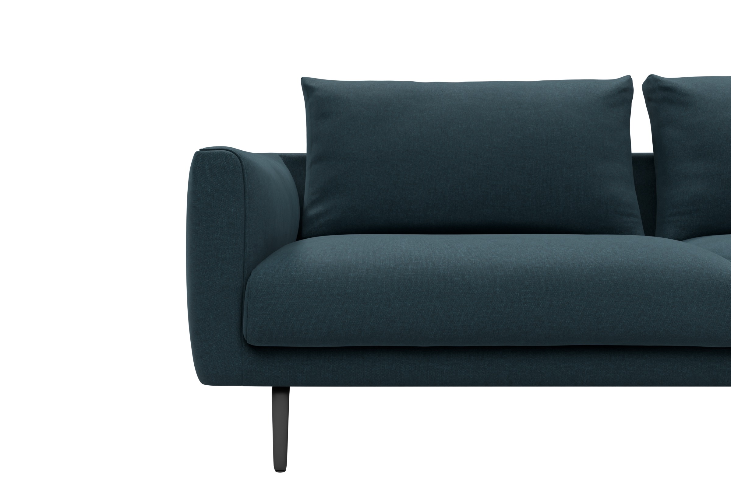 Ecksofa Karl Chaiselongue rechts mit 2,5-Sitzer Satya-Indigo