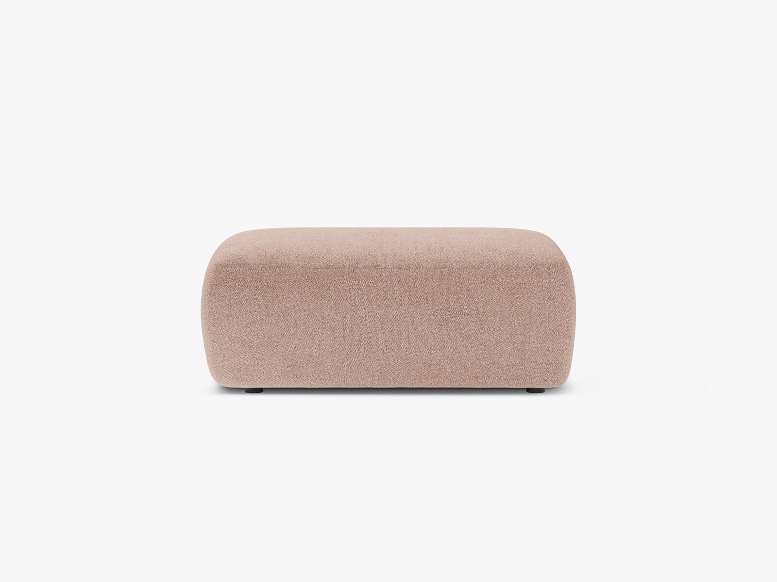 Micadoni Hocker Kate 1-Sitzer Boucle Puderrosa