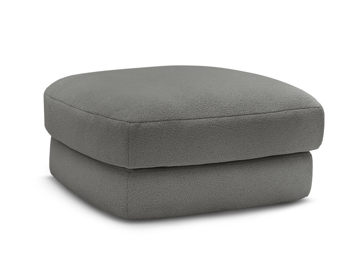 Bobochic Leonore Pouf Bouclé-Stoff Dunkelgrau