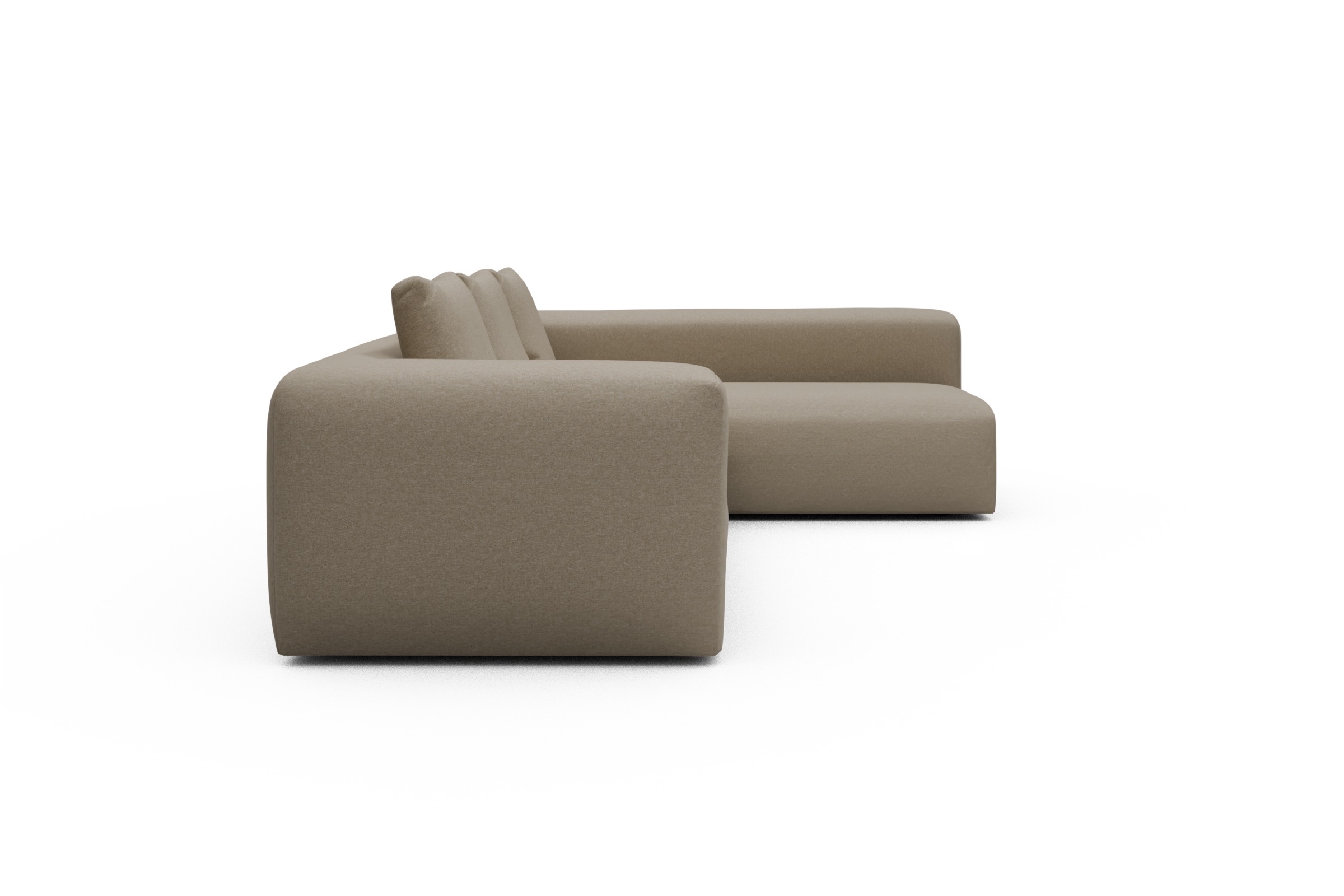 Ecksofa Fred 2x 2,5-Sitzer rechts offen Satya-Natural