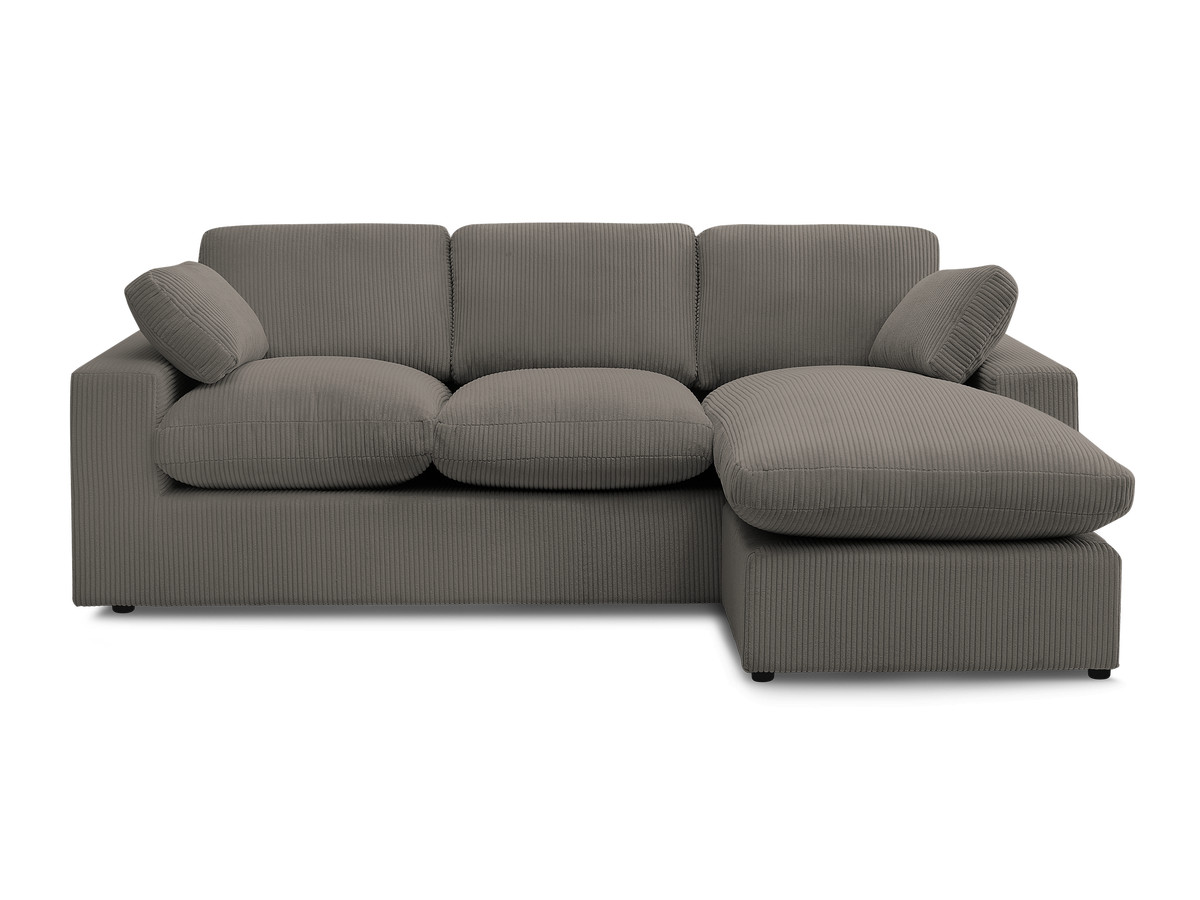 Bobochic Belair Ecksofa 220 × 139 cm Cordsamt Taupe