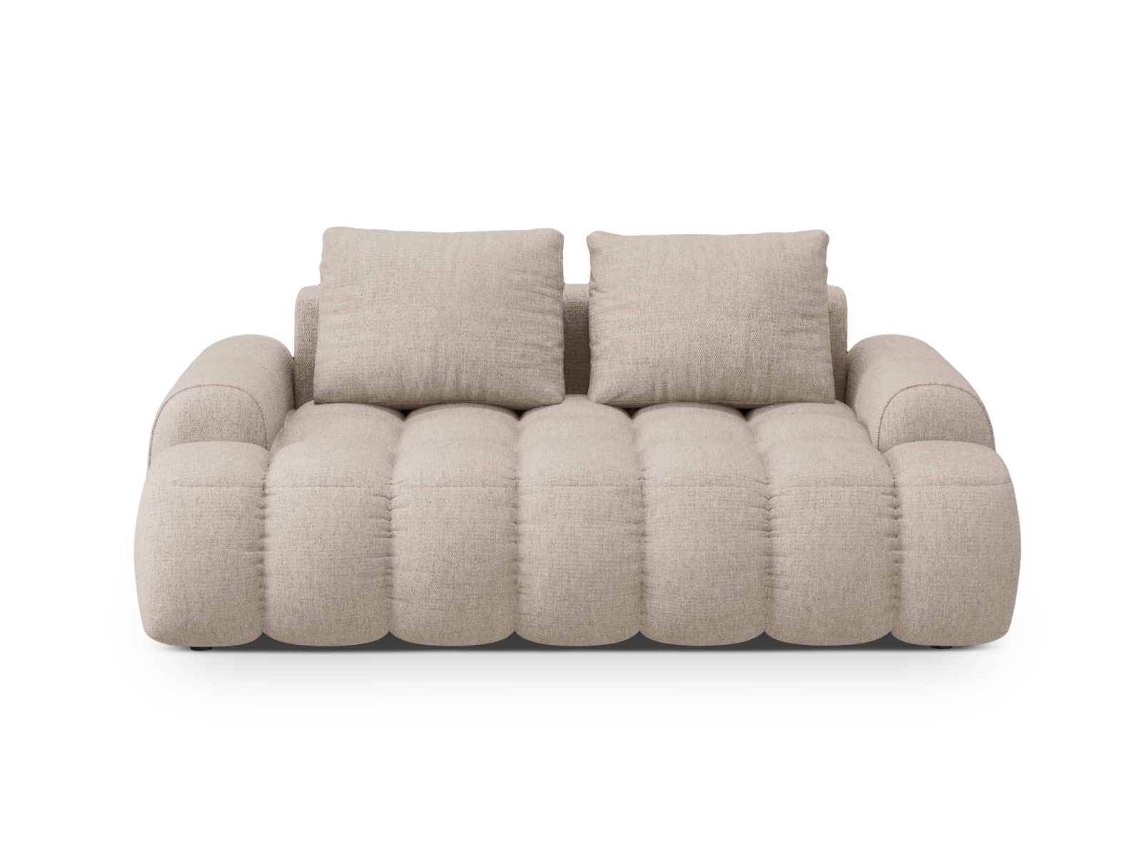 Cosmopolitan Design Sofa Linz 2-Sitzer Strukturierter Stoff Sorella Sand