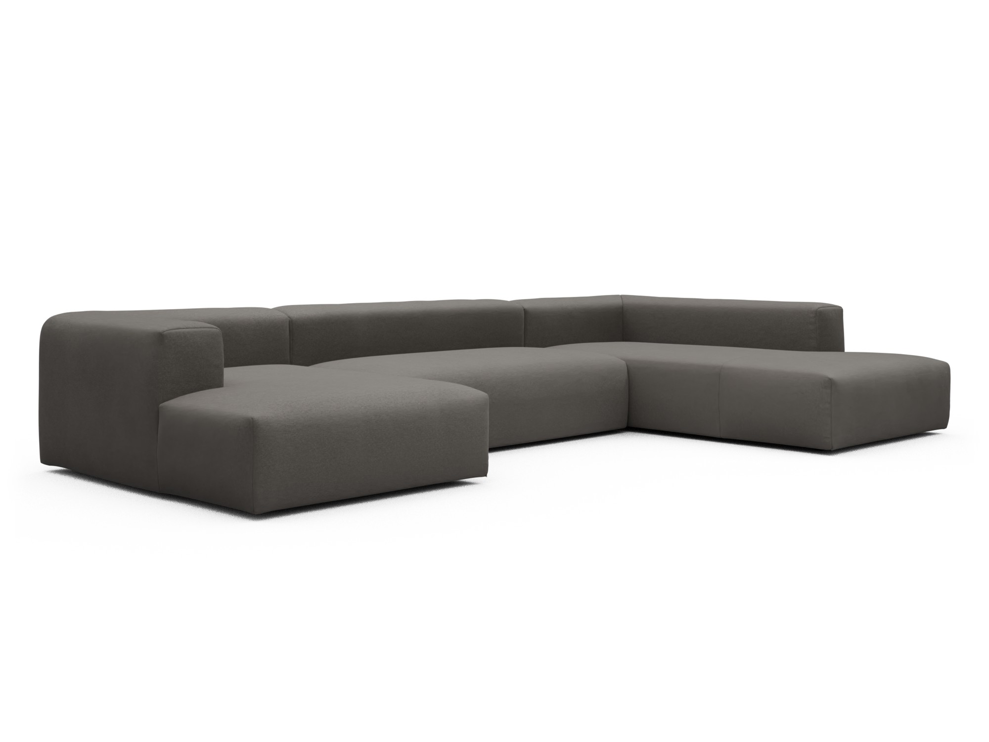Skandi Home Wohnlandschaft Fred Relax-Ecke rechts mit 2-Sitzer und Chaiselongue links Satya-Taupe moebelfaktor