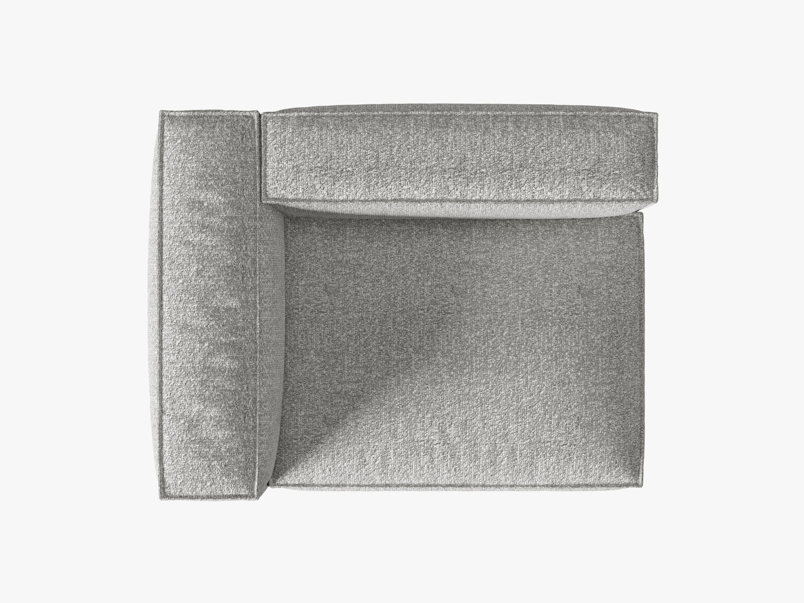 Micadoni Eckmodul Nuria 2-Sitzer Links Boucle Silber