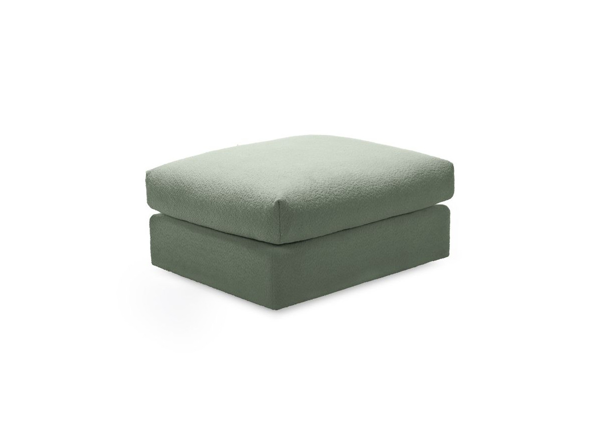 Bobochic Paris Pouf, sehr weich Bouclé-Stoff Grün