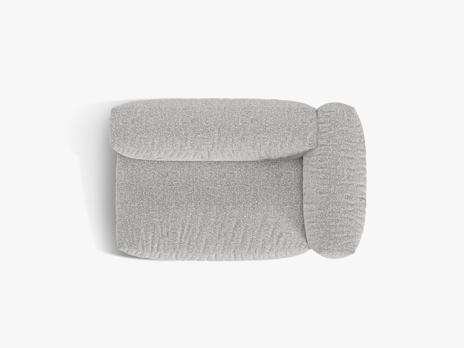 Micadoni Eckmodul Martina 1-Sitzer Groß Rechts Boucle Monet Silber
